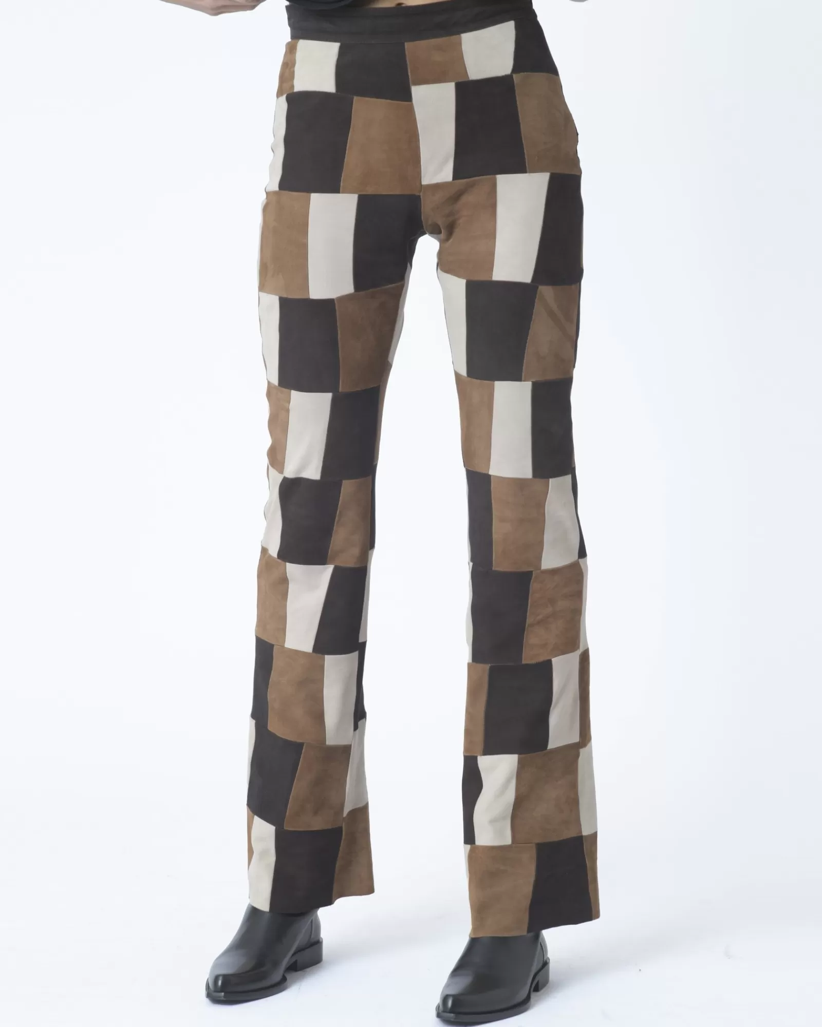 La Piscine Paris Pantalon en cuir P.A.R.O.S.H Camel Cheap