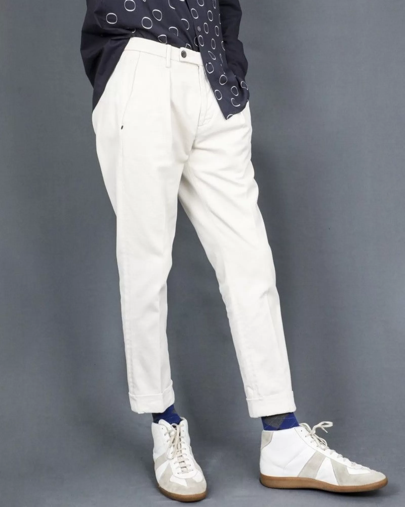 La Piscine Paris Pantalon en jean à plis Michael Coal Beige Shop