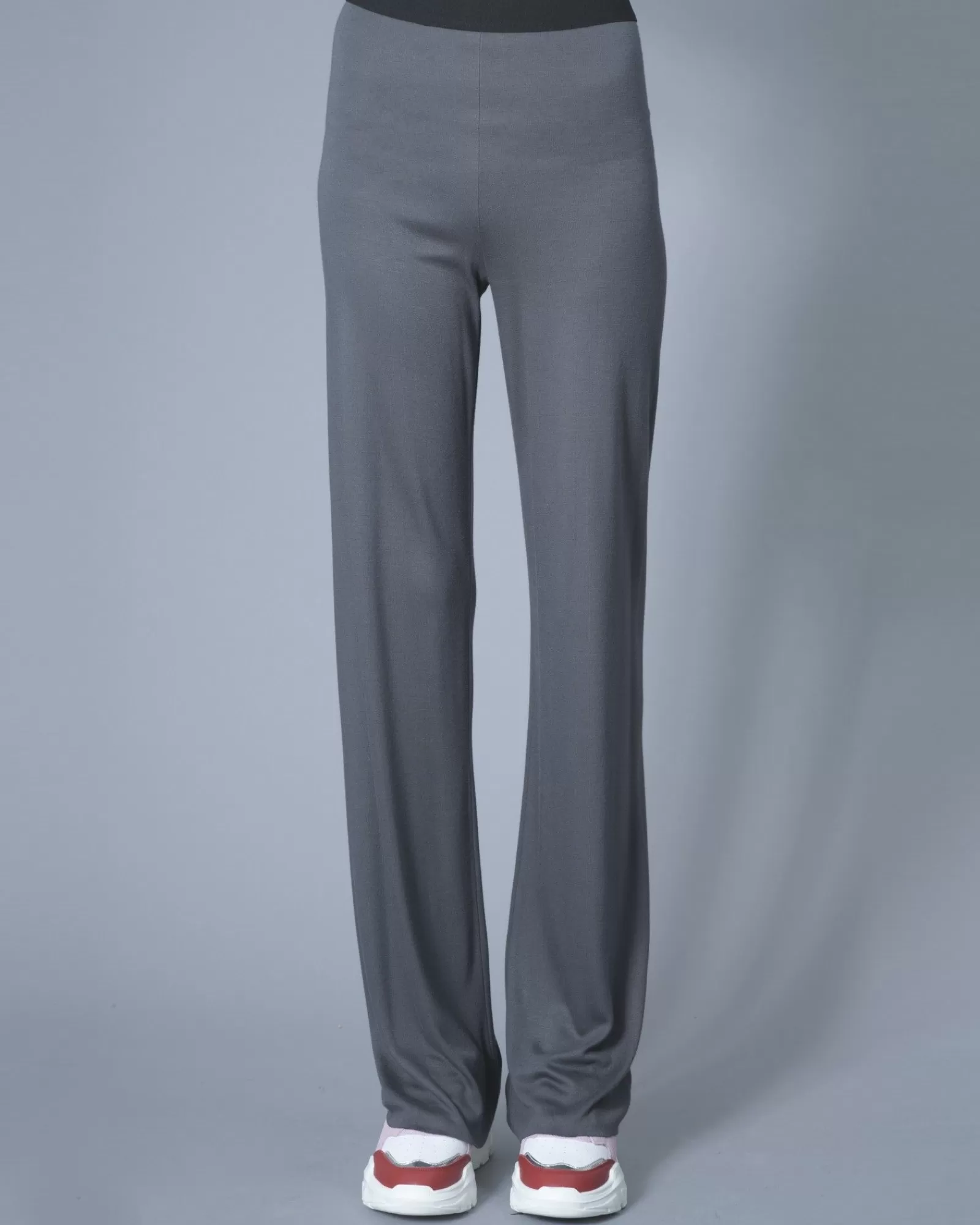 La Piscine Paris Pantalon en jersey à bande élastiquée Stefano Mortari Gris Sale