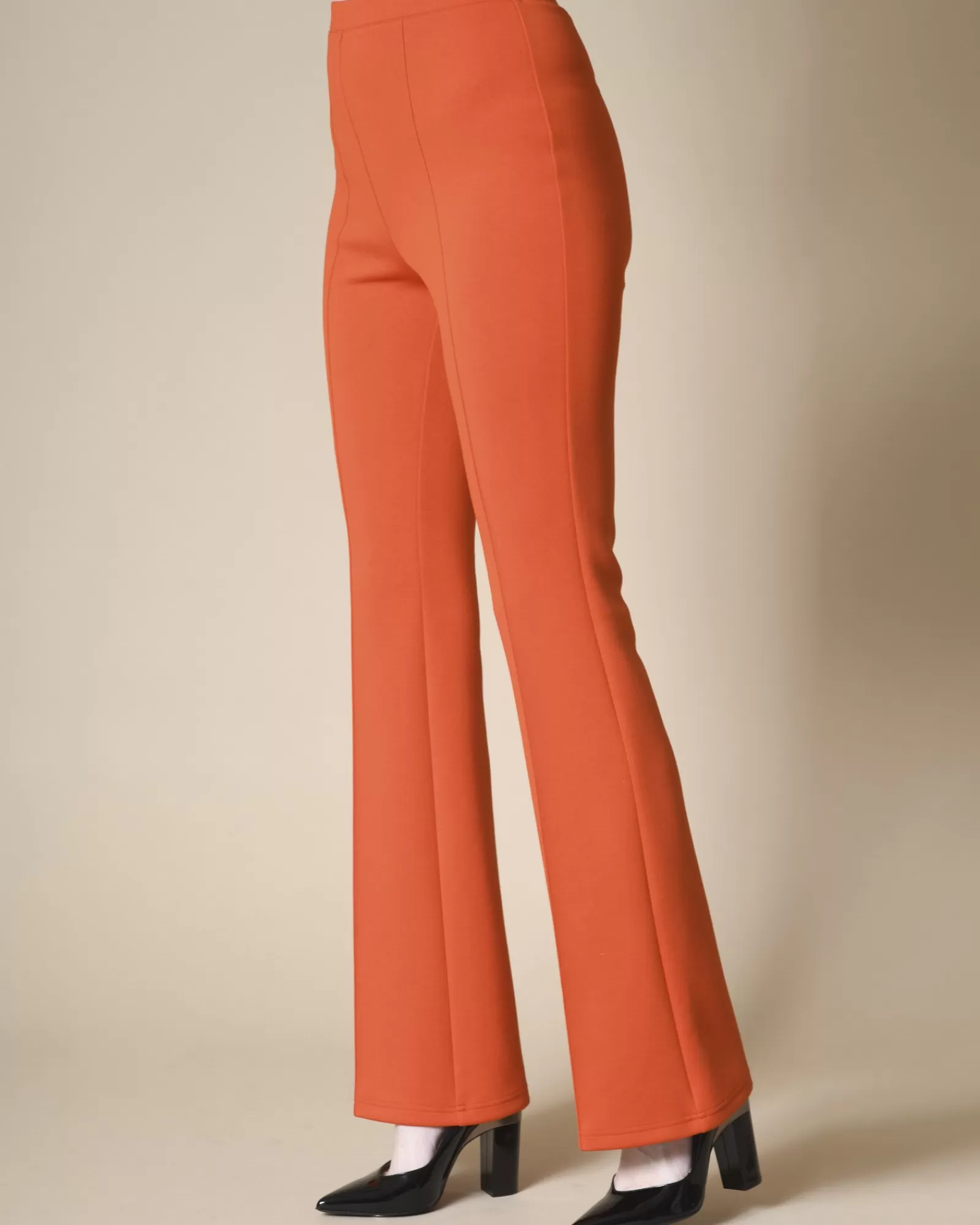 La Piscine Paris Pantalon en jersey évasé Edward Achour Orange Clearance