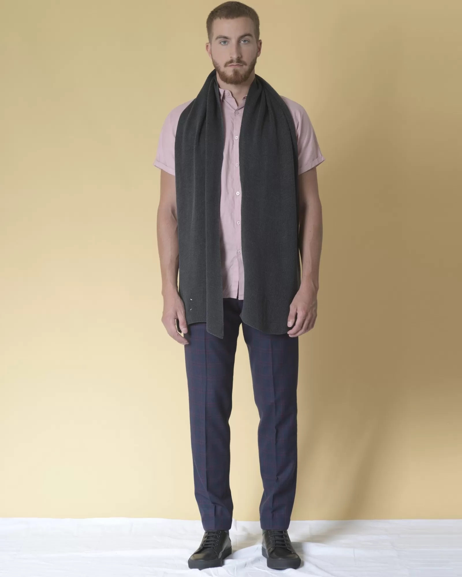 La Piscine Paris Pantalon en laine à carreaux Cruna Bleufoncé Store