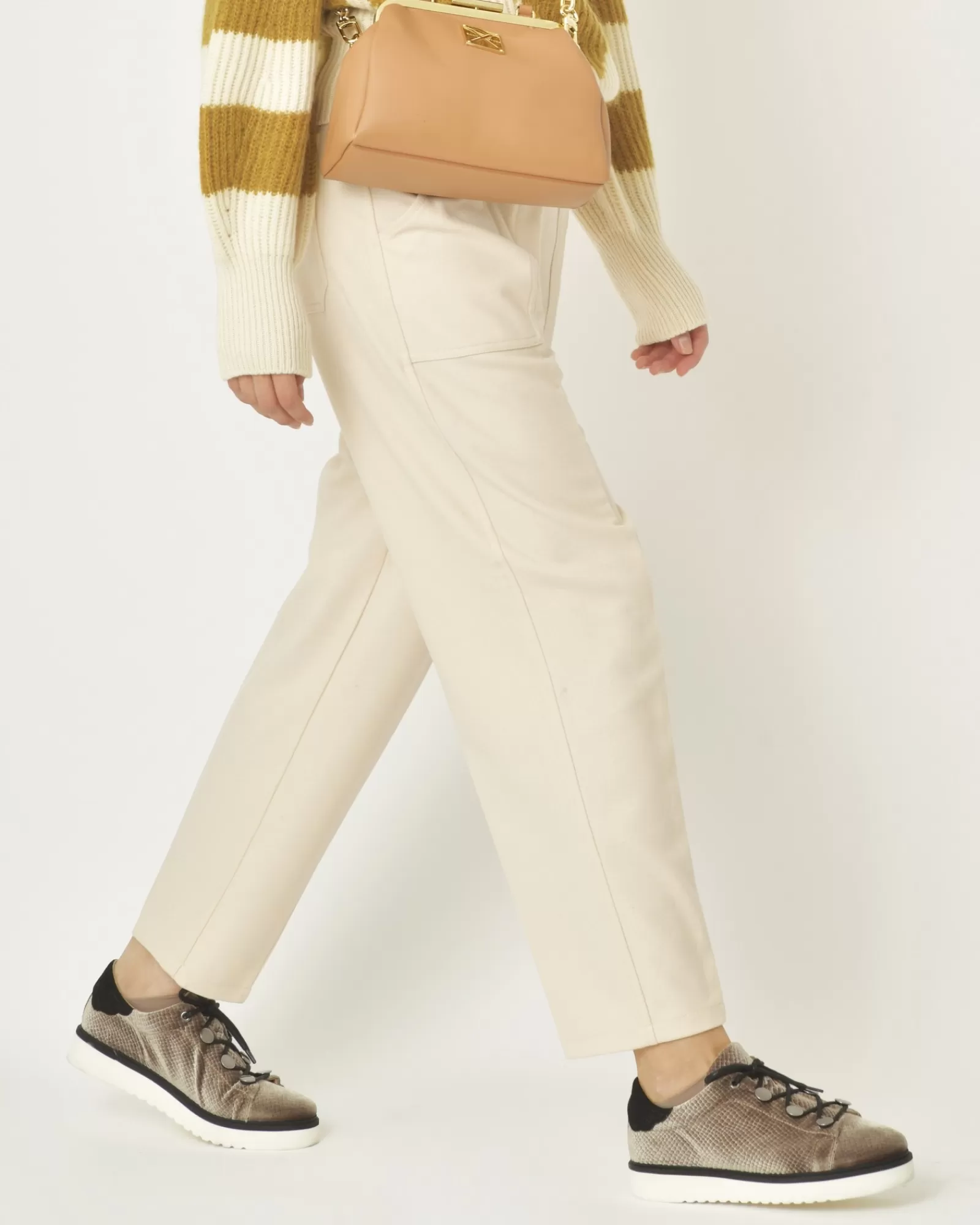 La Piscine Paris Pantalon en laine Forte Forte Beige Store