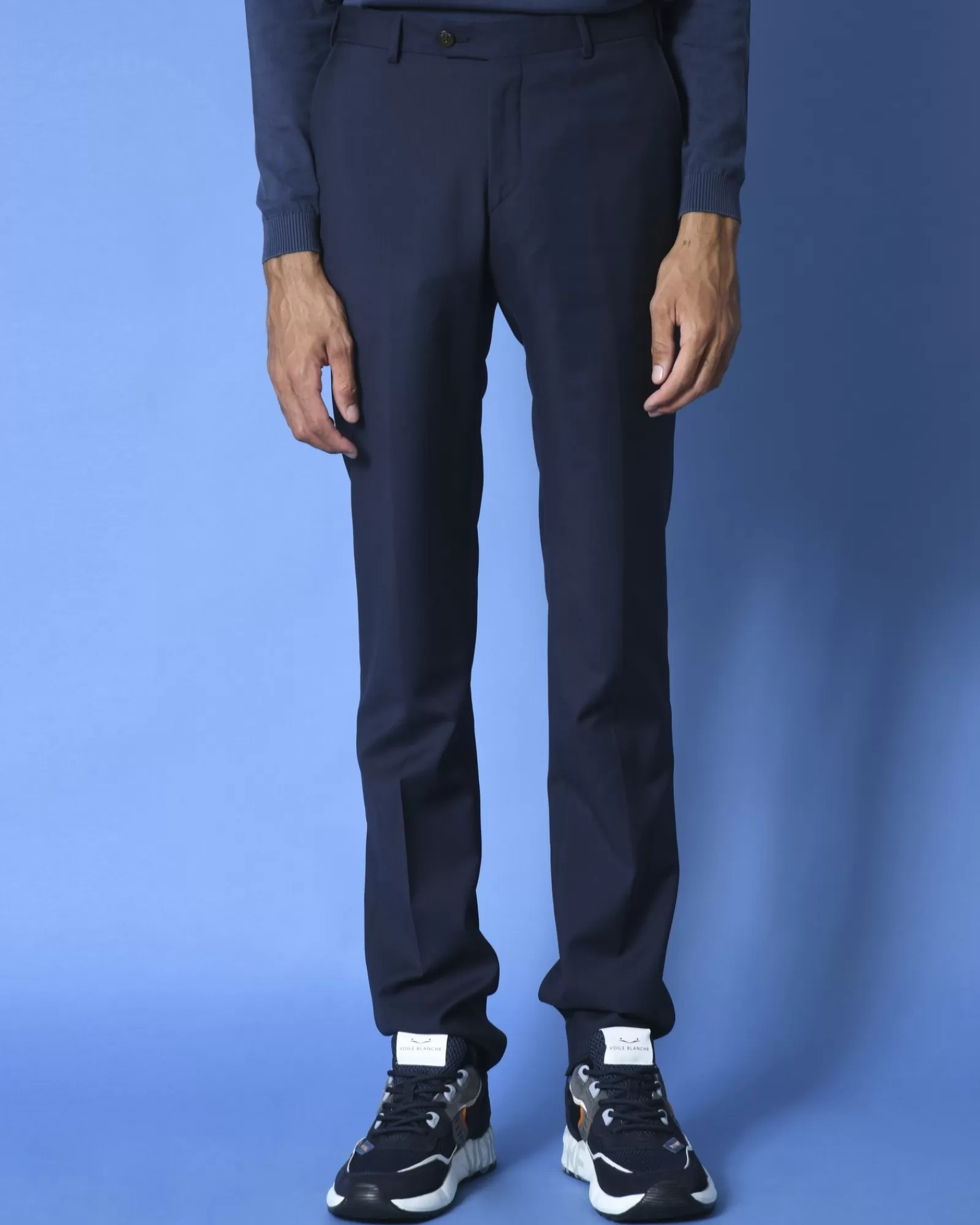 La Piscine Paris Pantalon en laine coupe smoking Pal Zileri Bleu Online