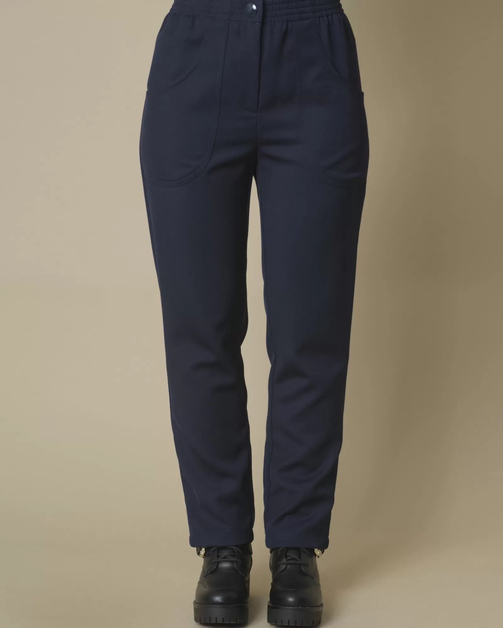 La Piscine Paris Pantalon en laine mélangée Momoni Bleu Hot