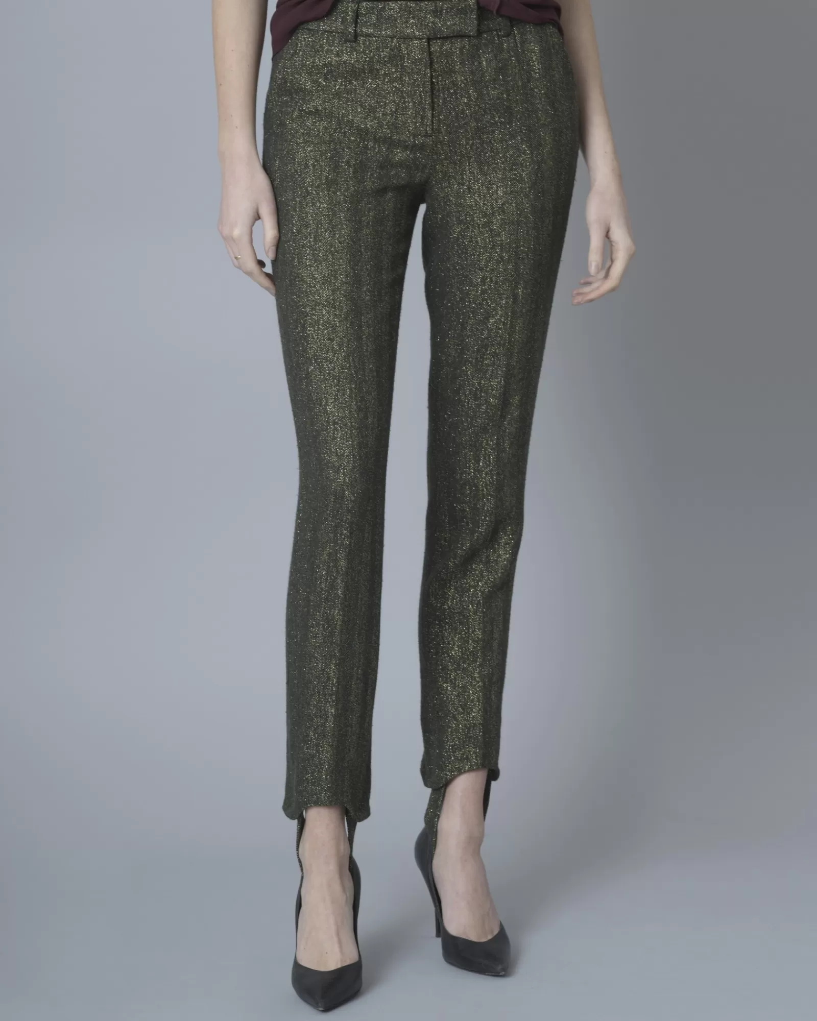 La Piscine Paris Pantalon en lurex Maison Pere Kaki Store