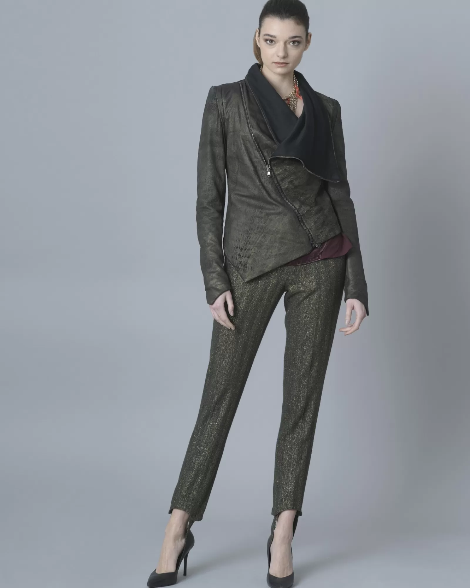 La Piscine Paris Pantalon en lurex Maison Pere Kaki Store