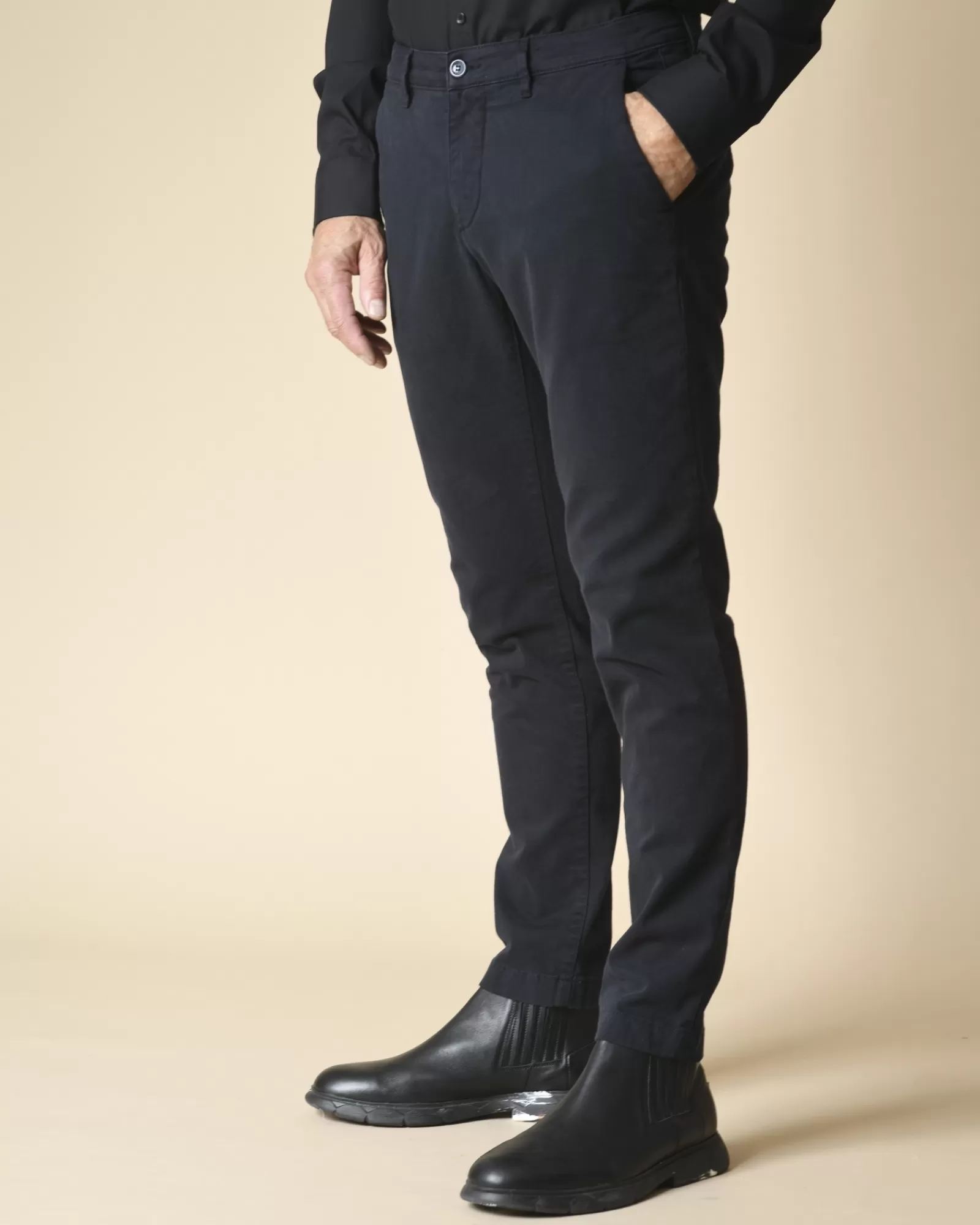 La Piscine Paris Pantalon en sergé de coton Cruna Bleu Cheap