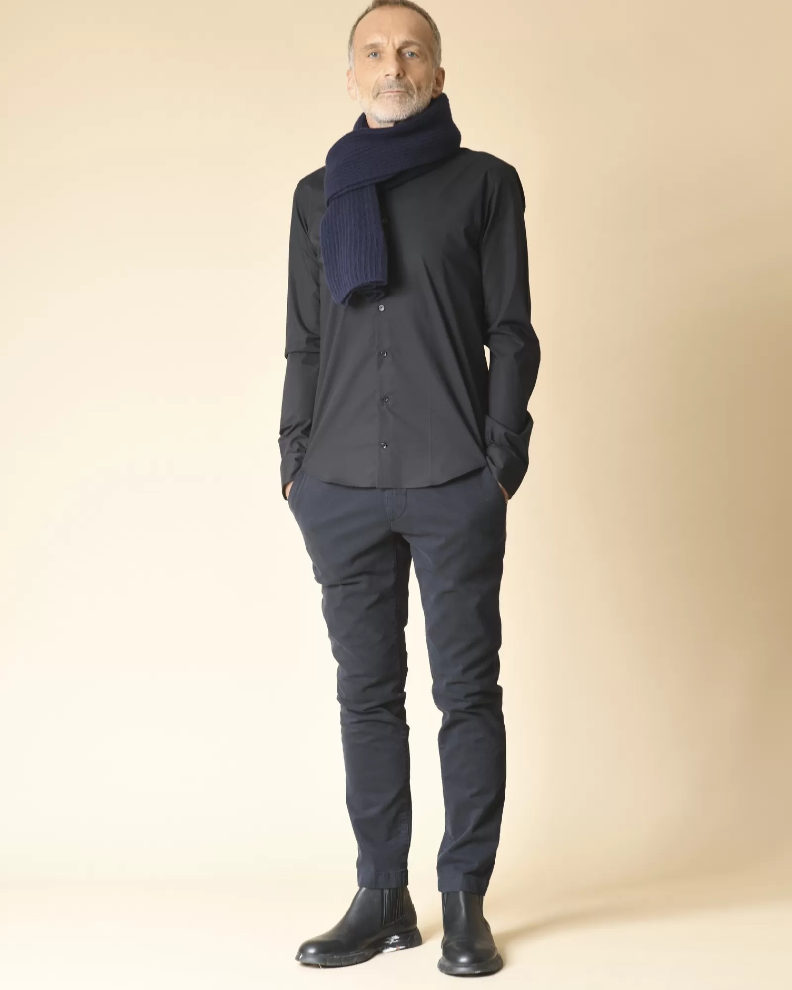 La Piscine Paris Pantalon en sergé de coton Cruna Bleu Cheap