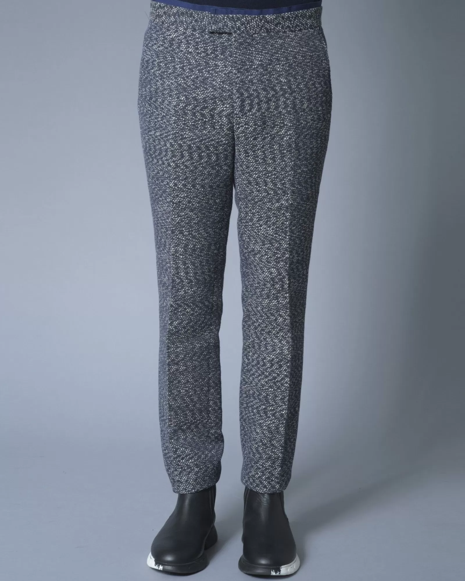 La Piscine Paris Pantalon en tweed de coton mélangé Ly Adams Bleu Shop