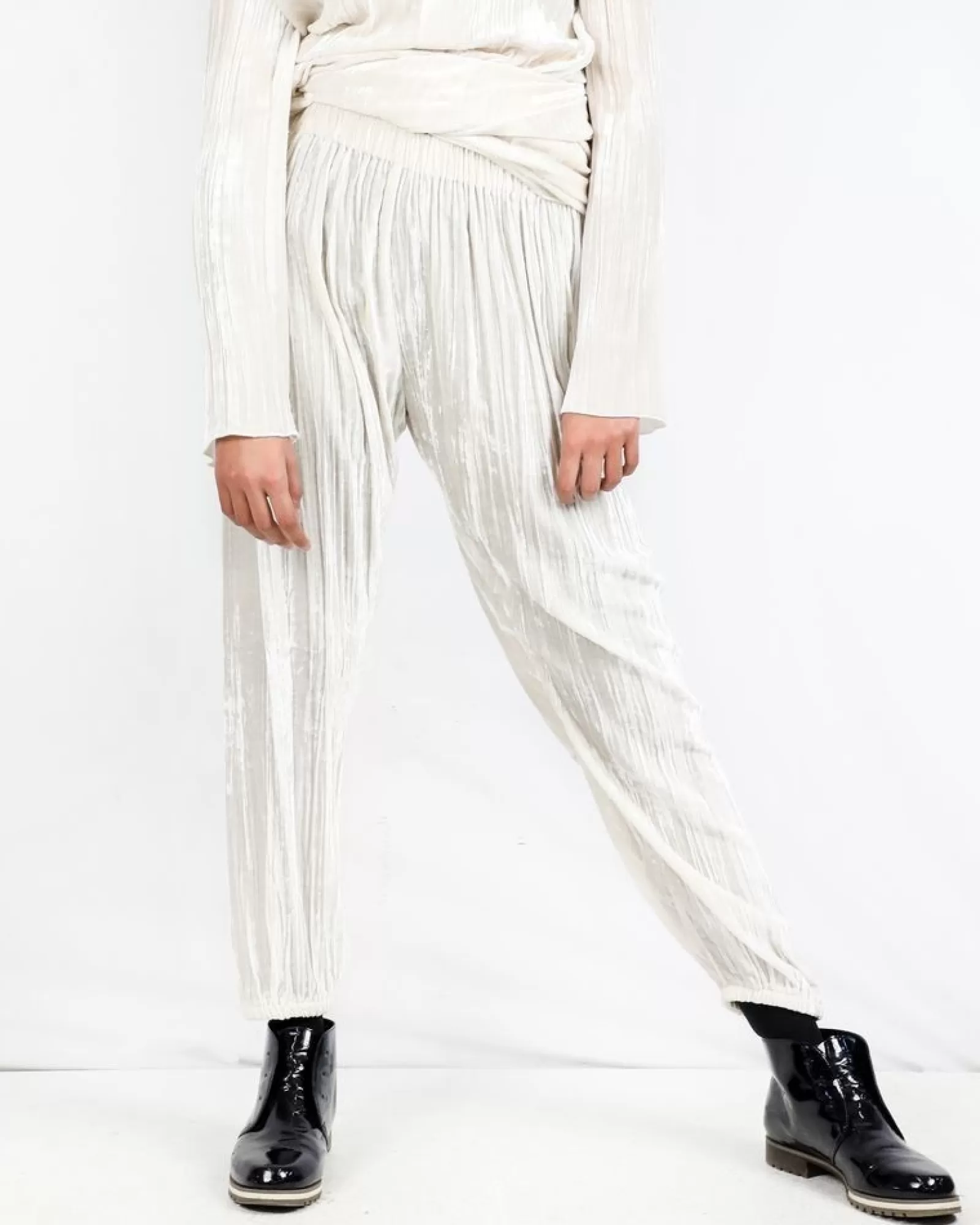 La Piscine Paris Pantalon en velours Forte Forte Beige Discount