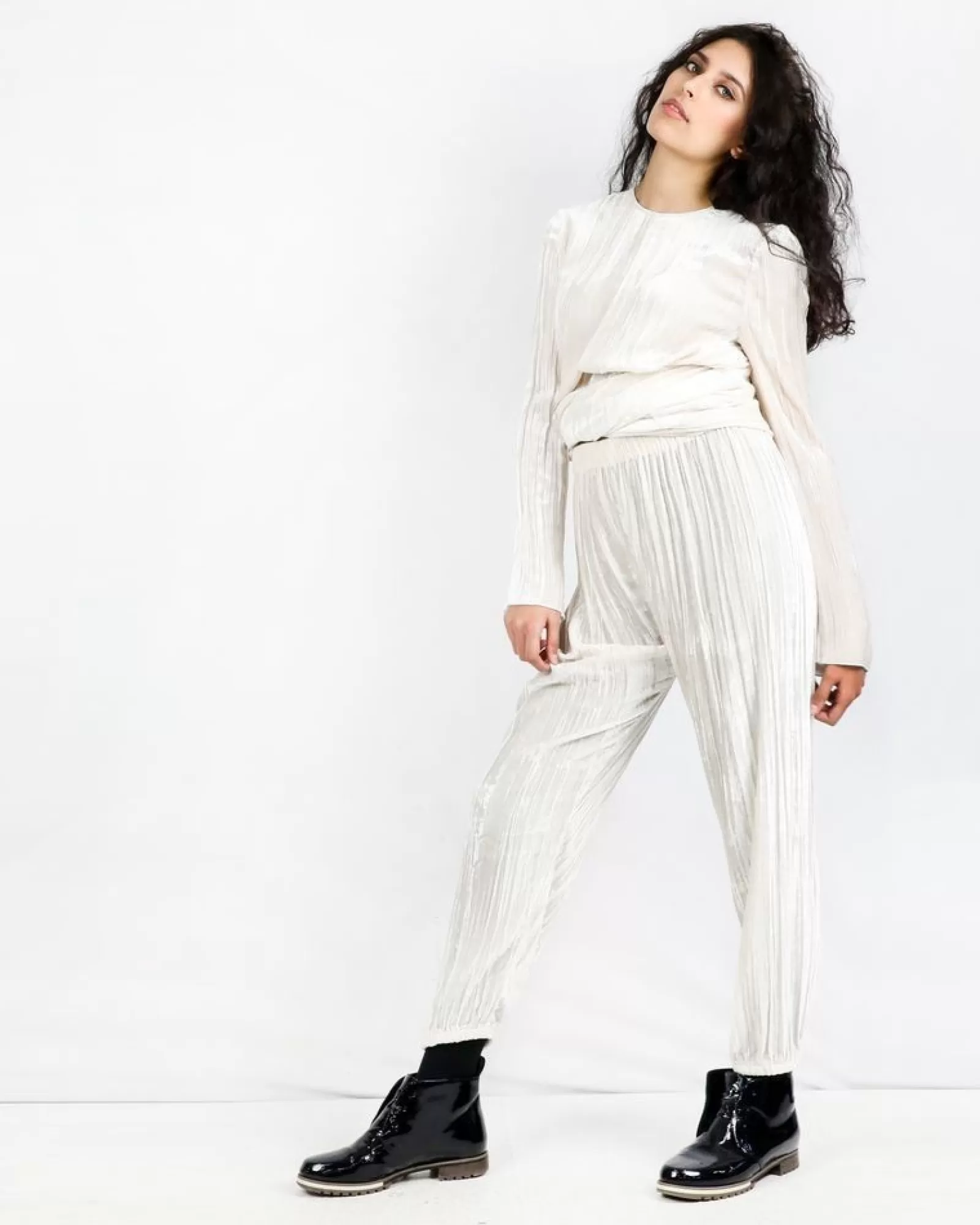 La Piscine Paris Pantalon en velours Forte Forte Beige Discount