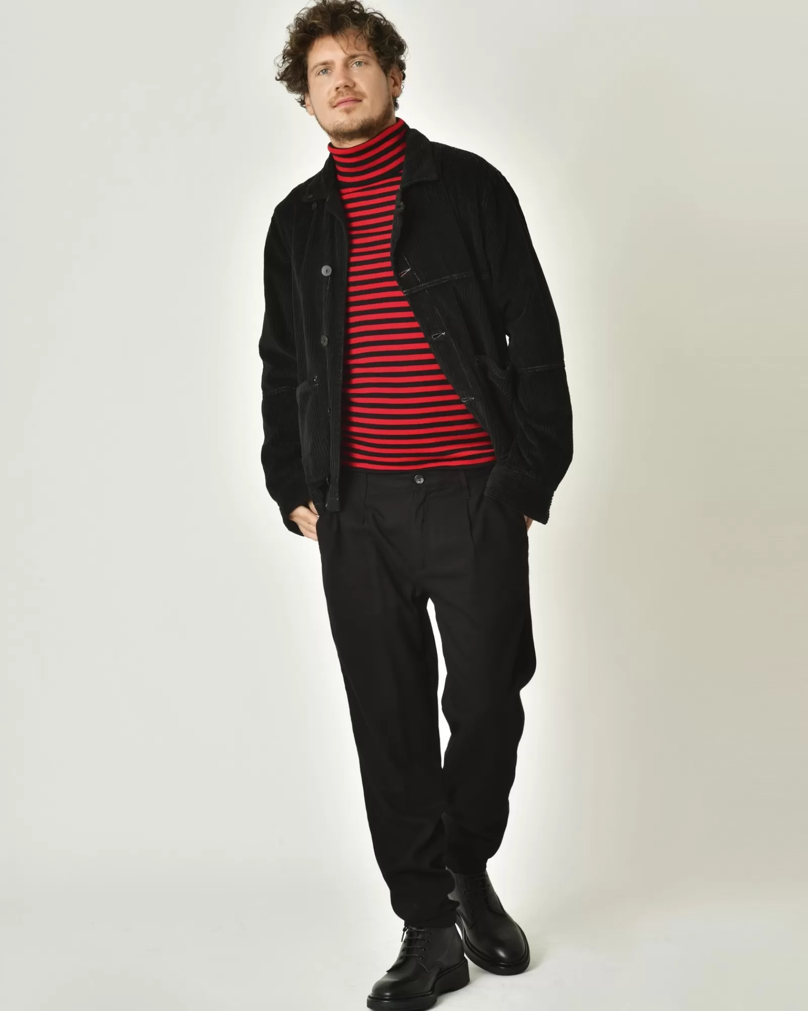 La Piscine Paris Pantalon en viscose à plis Ixos Noir Store
