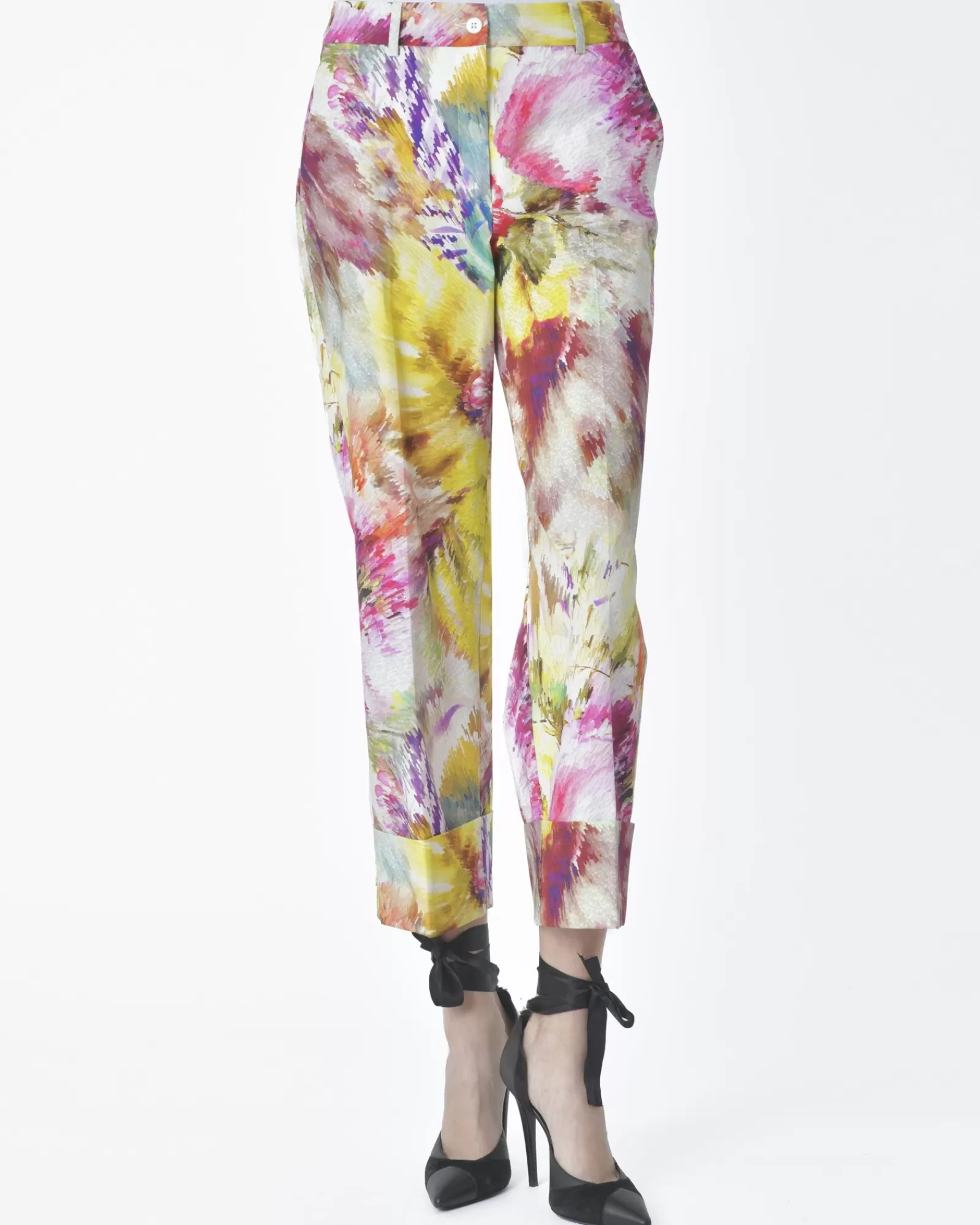 La Piscine Paris Pantalon fleuris Beatrice B Multicolore Cheap