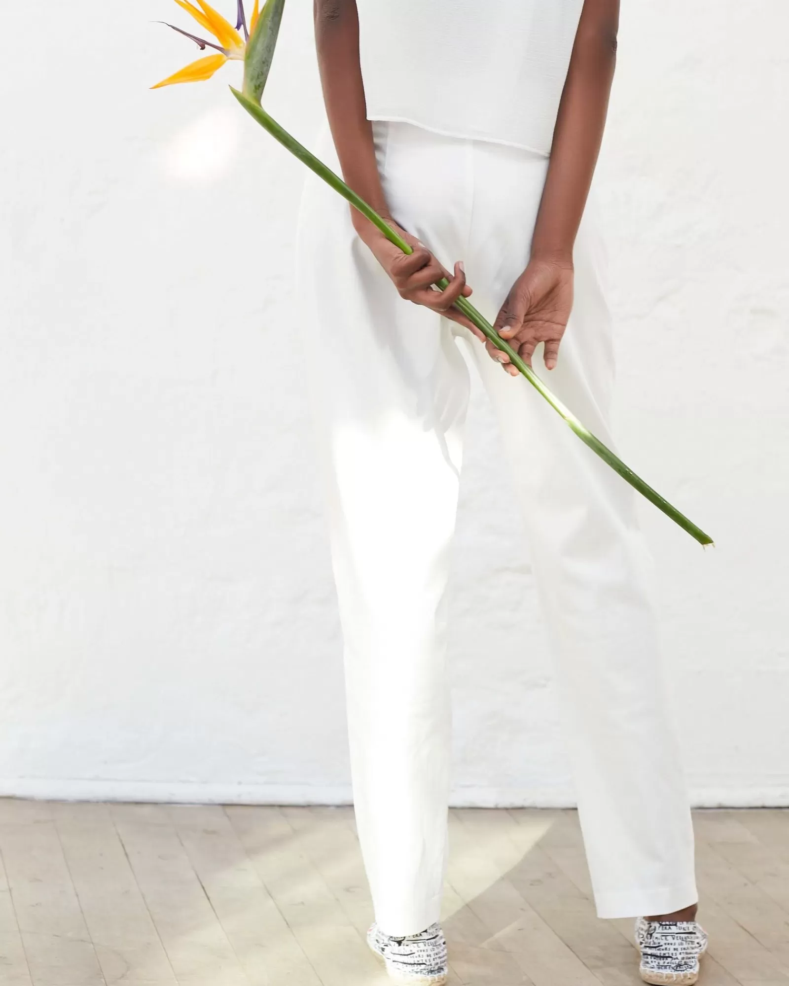 La Piscine Paris Pantalon fuselé taille haute Chacok Blanc Outlet