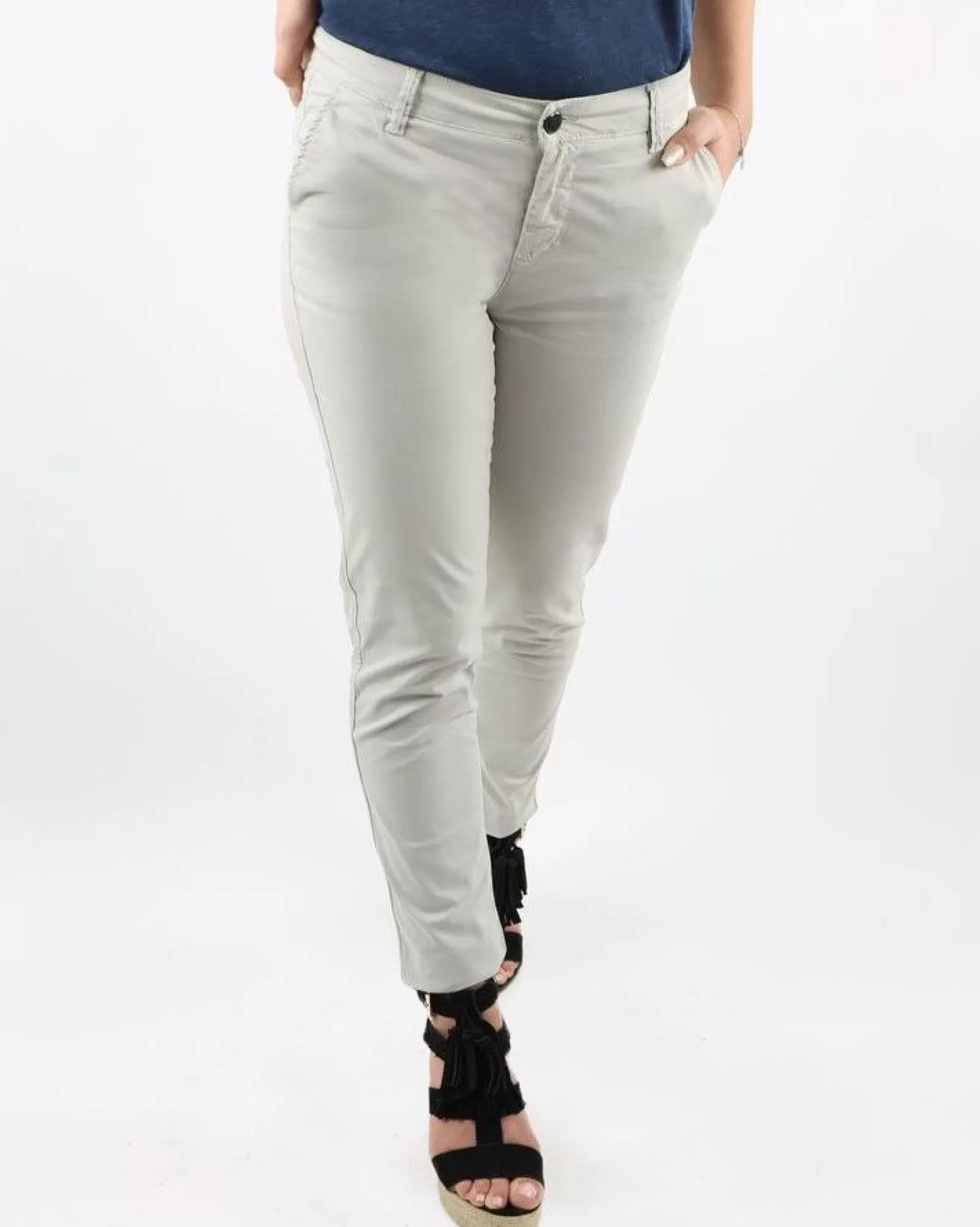 La Piscine Paris Pantalon 7/8 May June Gris Cheap