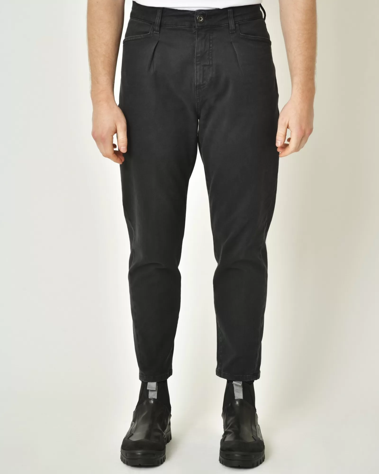 La Piscine Paris Pantalon jean à coupe fuselée Ixos Noir Sale