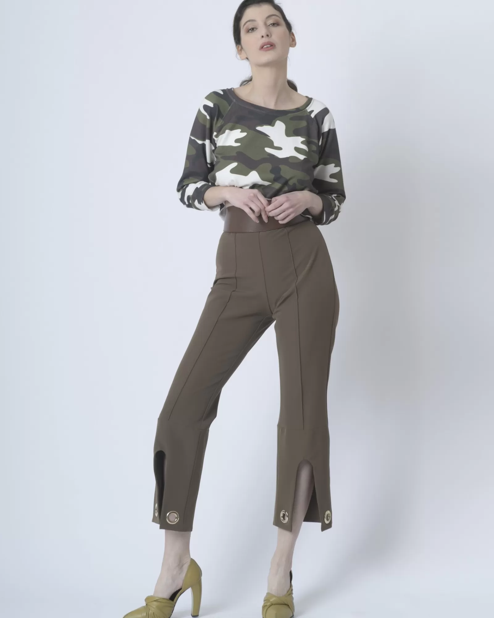 La Piscine Paris Pantalon Space Simona Corsellini Kaki Cheap