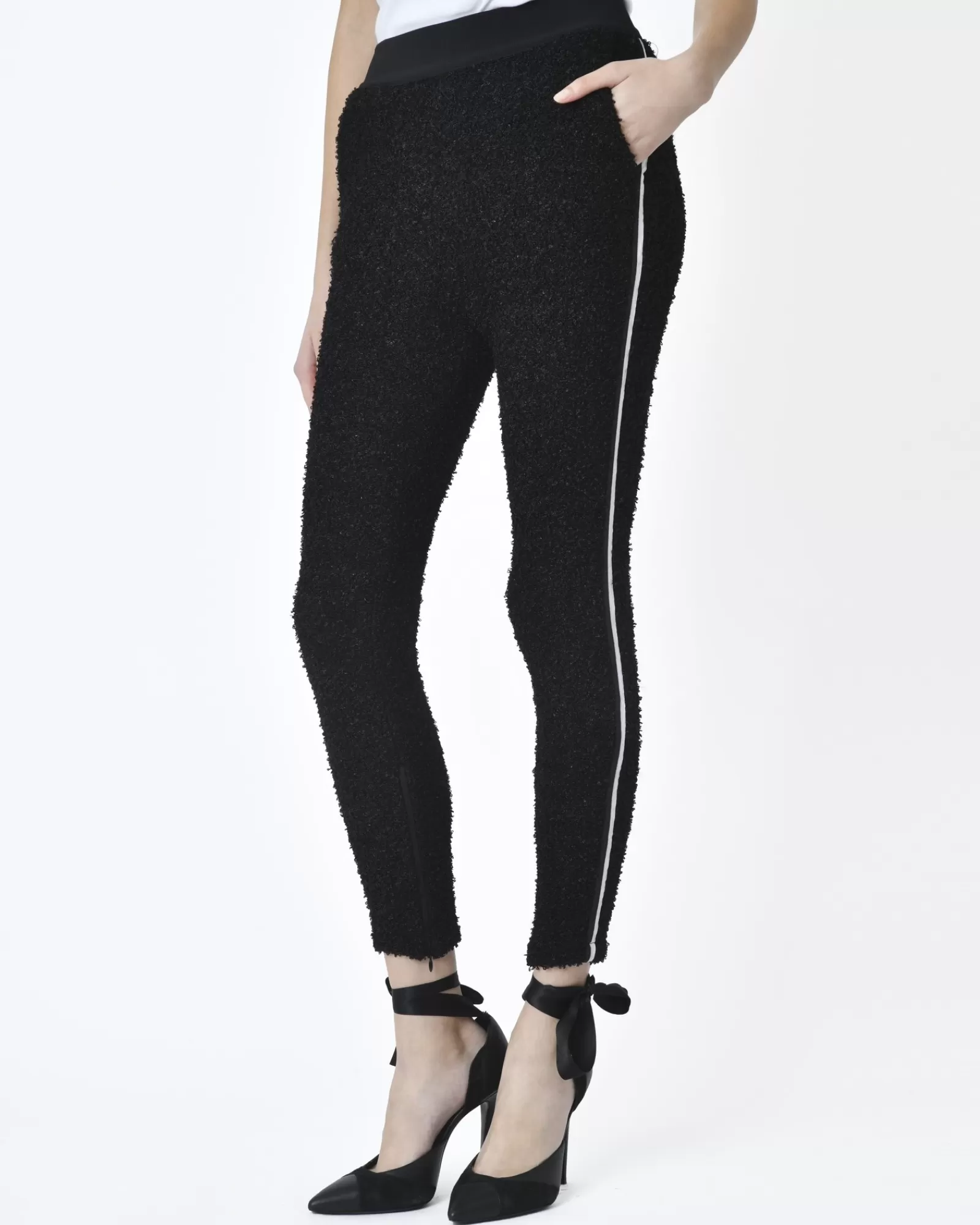 La Piscine Paris Pantalon legging texturé Liis Japan Noir Cheap