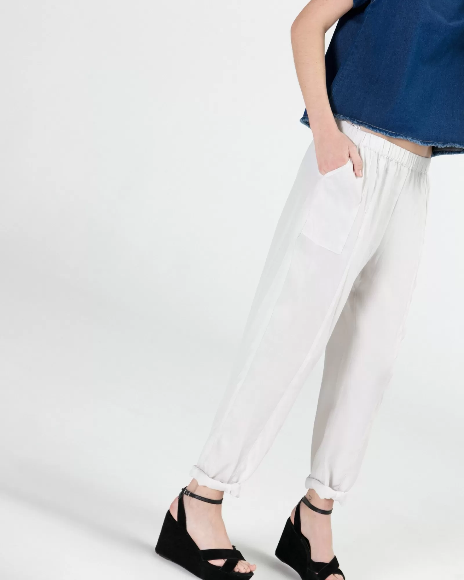 La Piscine Paris Pantalon léger en viscose Chacok Gris Flash Sale