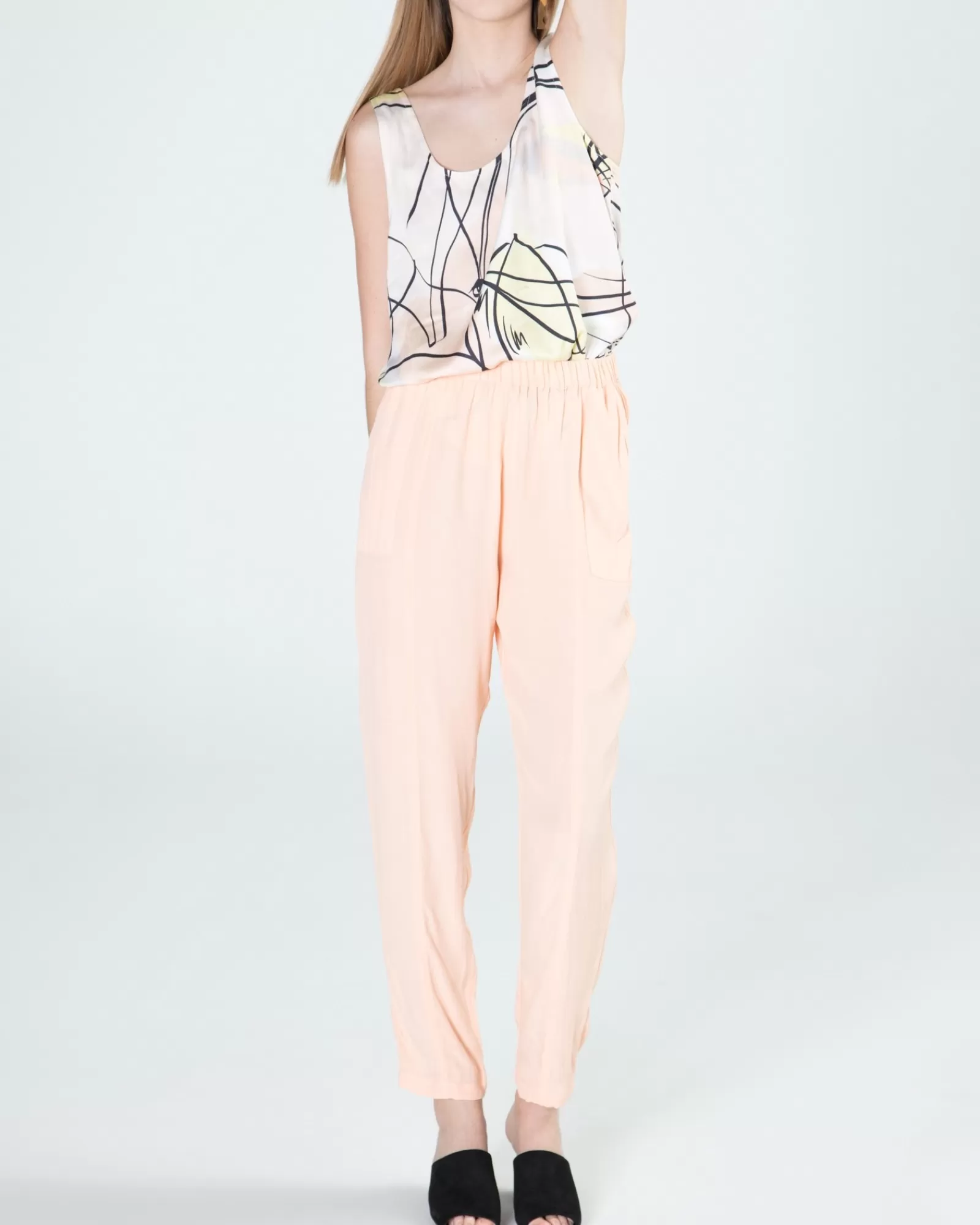 La Piscine Paris Pantalon léger pêche Chacok Rose Discount