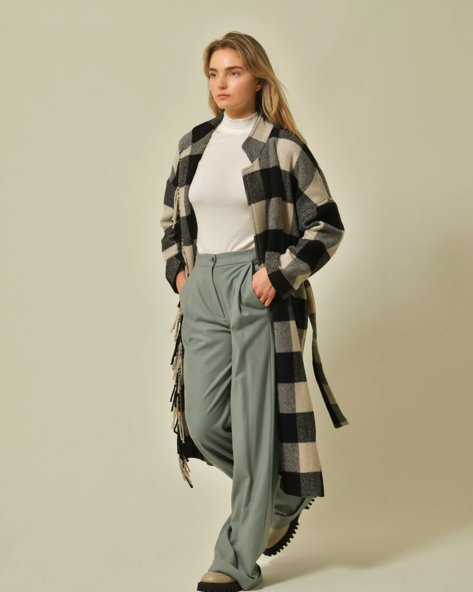 La Piscine Paris Pantalon évasé d’eau Diega Vert Cheap