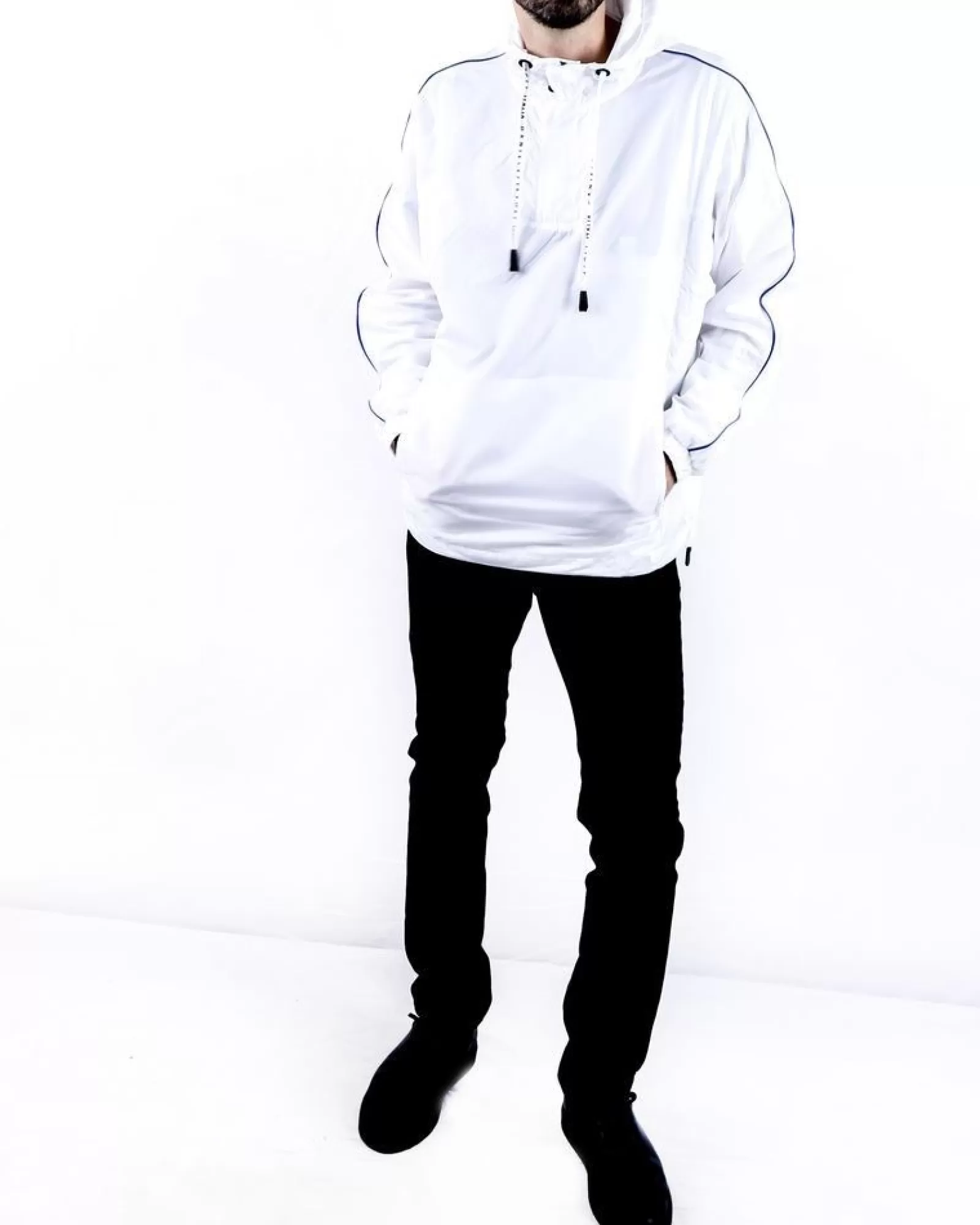 La Piscine Paris Parka he à poche kangourou Fiesoli Blanc Hot