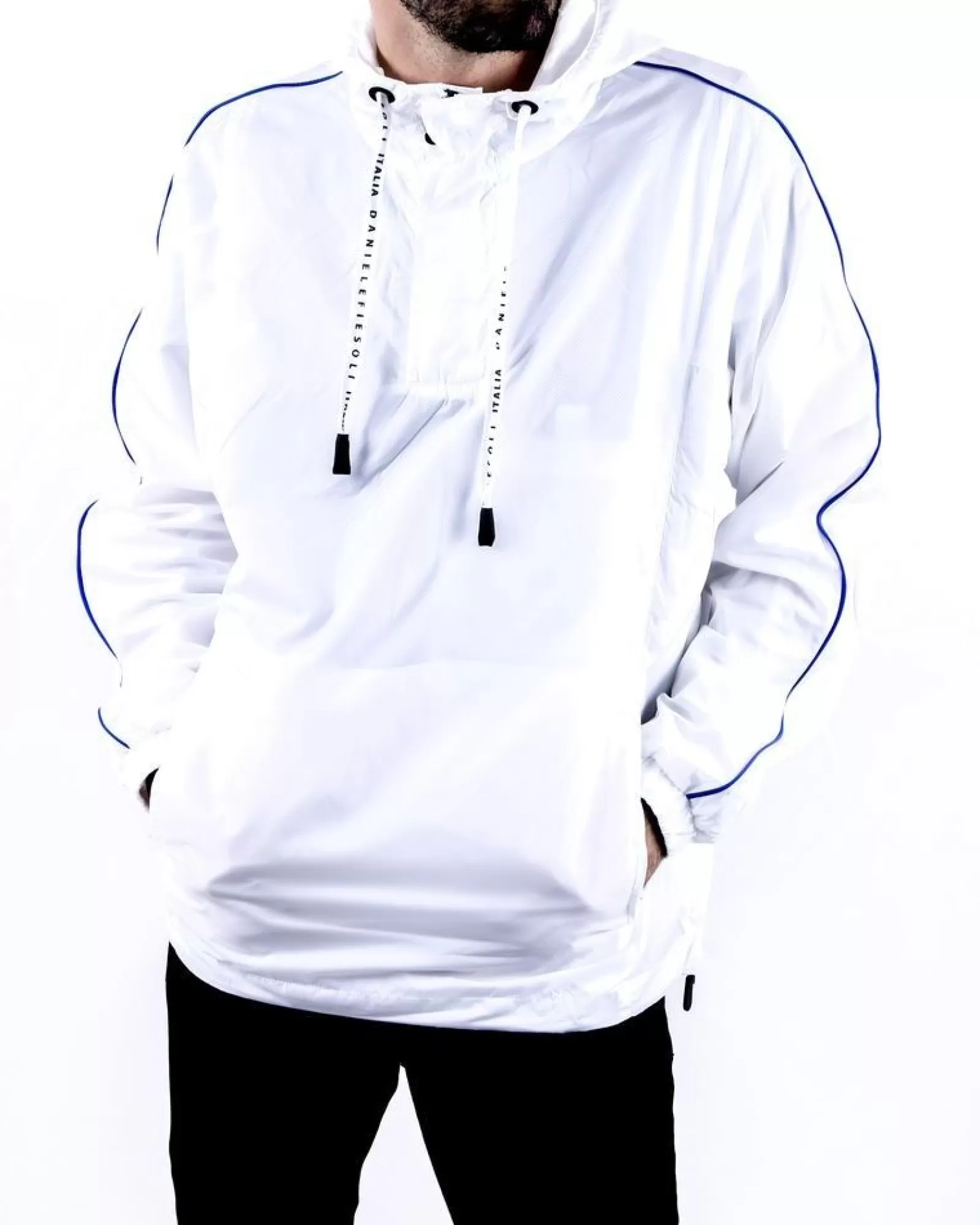 La Piscine Paris Parka he à poche kangourou Fiesoli Blanc Hot