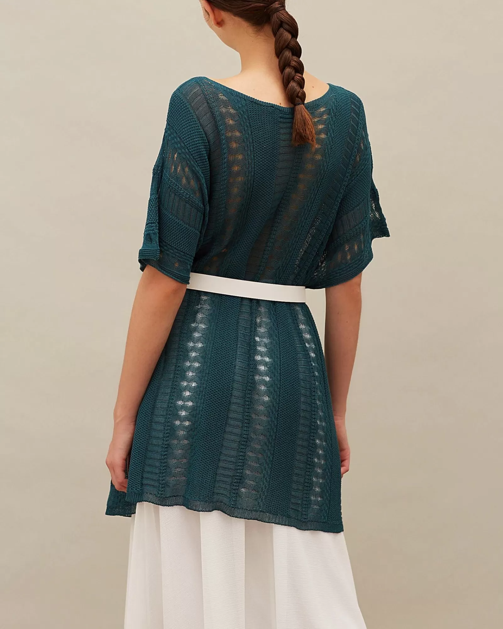 La Piscine Paris Poncho en maille e Chacok Vert Fashion