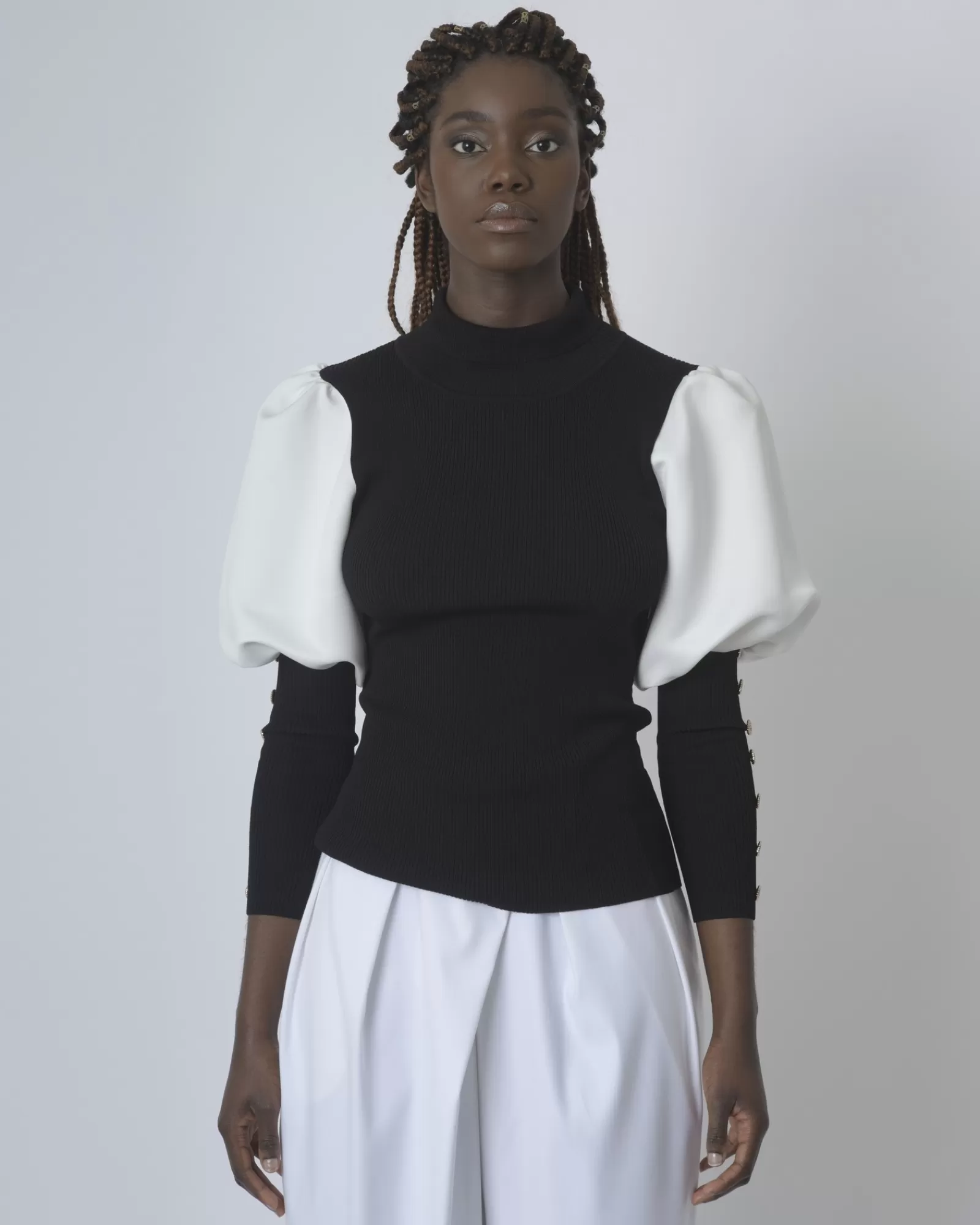 La Piscine Paris Pull à col roulé Edward Achour Noir Store