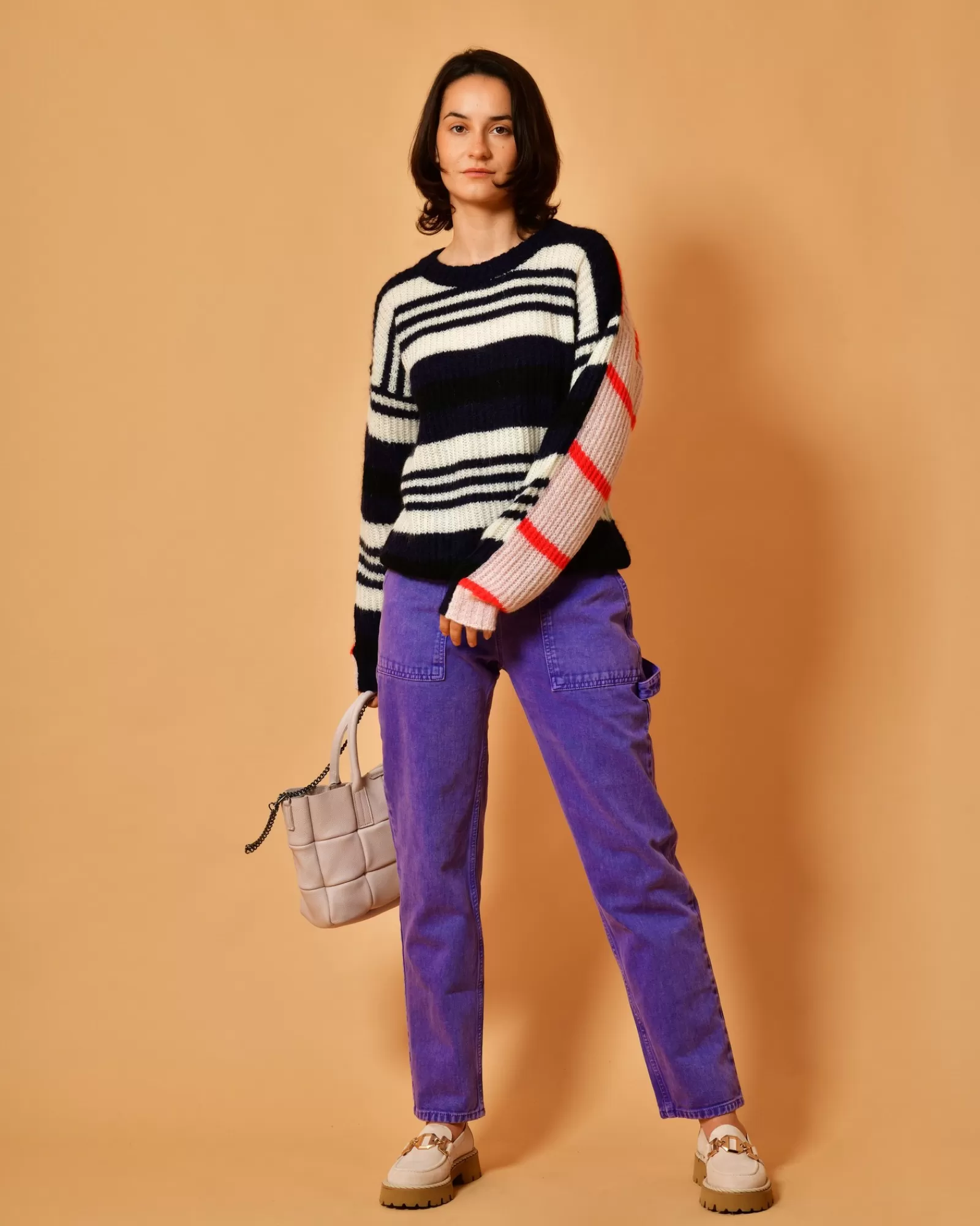La Piscine Paris Pull à rayure Chloé Stora Multicolore Online