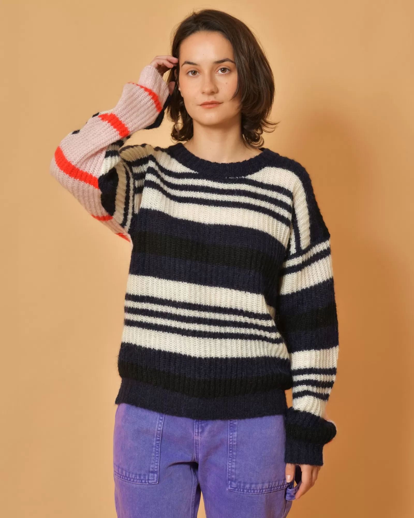 La Piscine Paris Pull à rayure Chloé Stora Multicolore Online