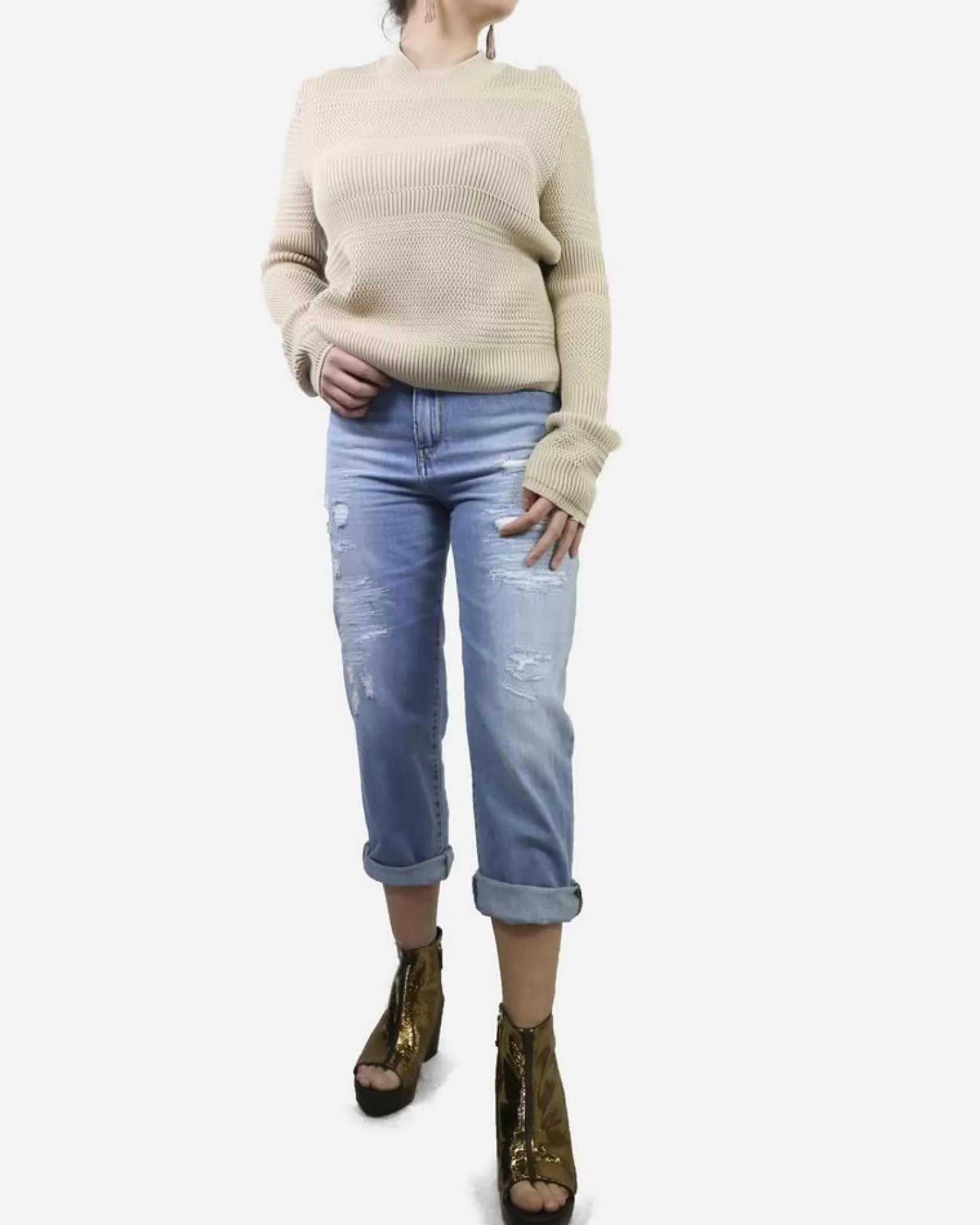La Piscine Paris Pull dos veston Maison Margiela Beige Hot