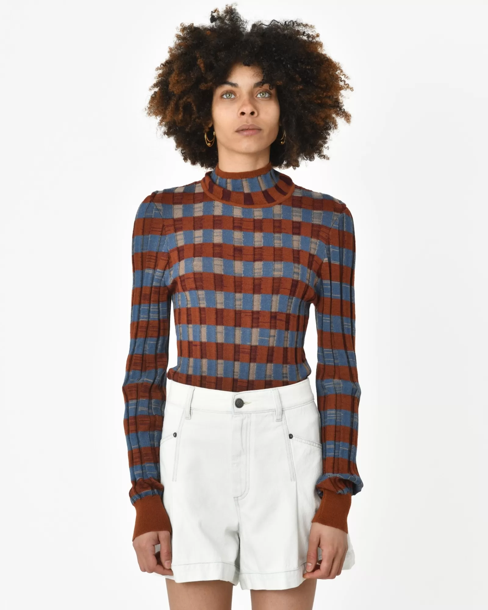 La Piscine Paris Pull col roulé Tela Marron Online