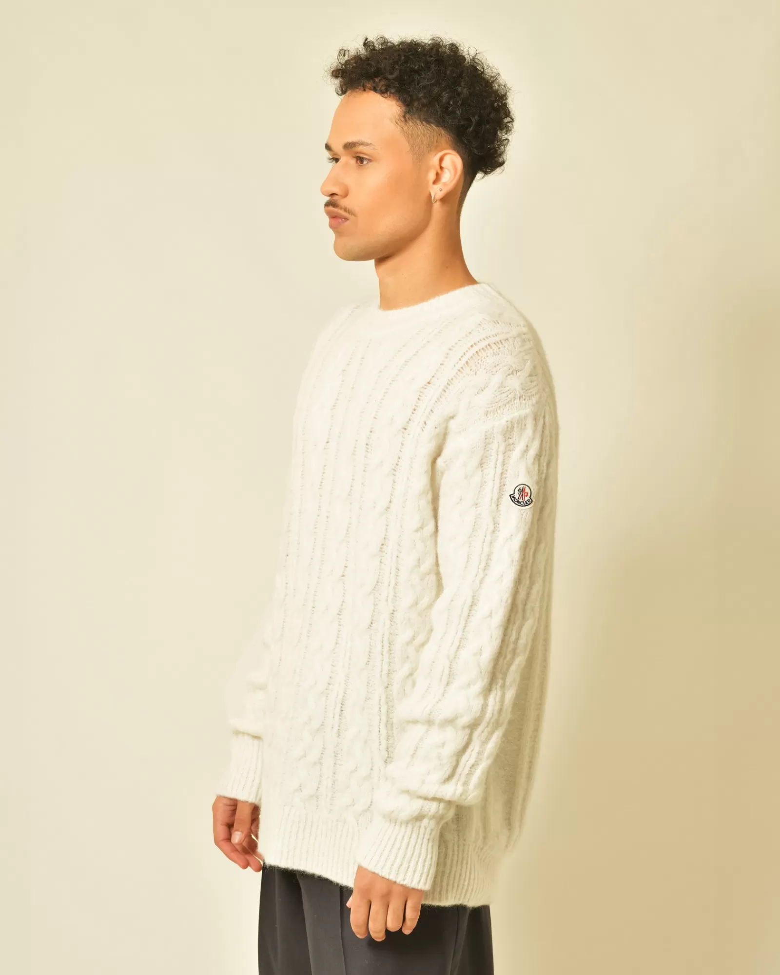 La Piscine Paris Pull en alpaga et laine mélangée Moncler Blanc Shop