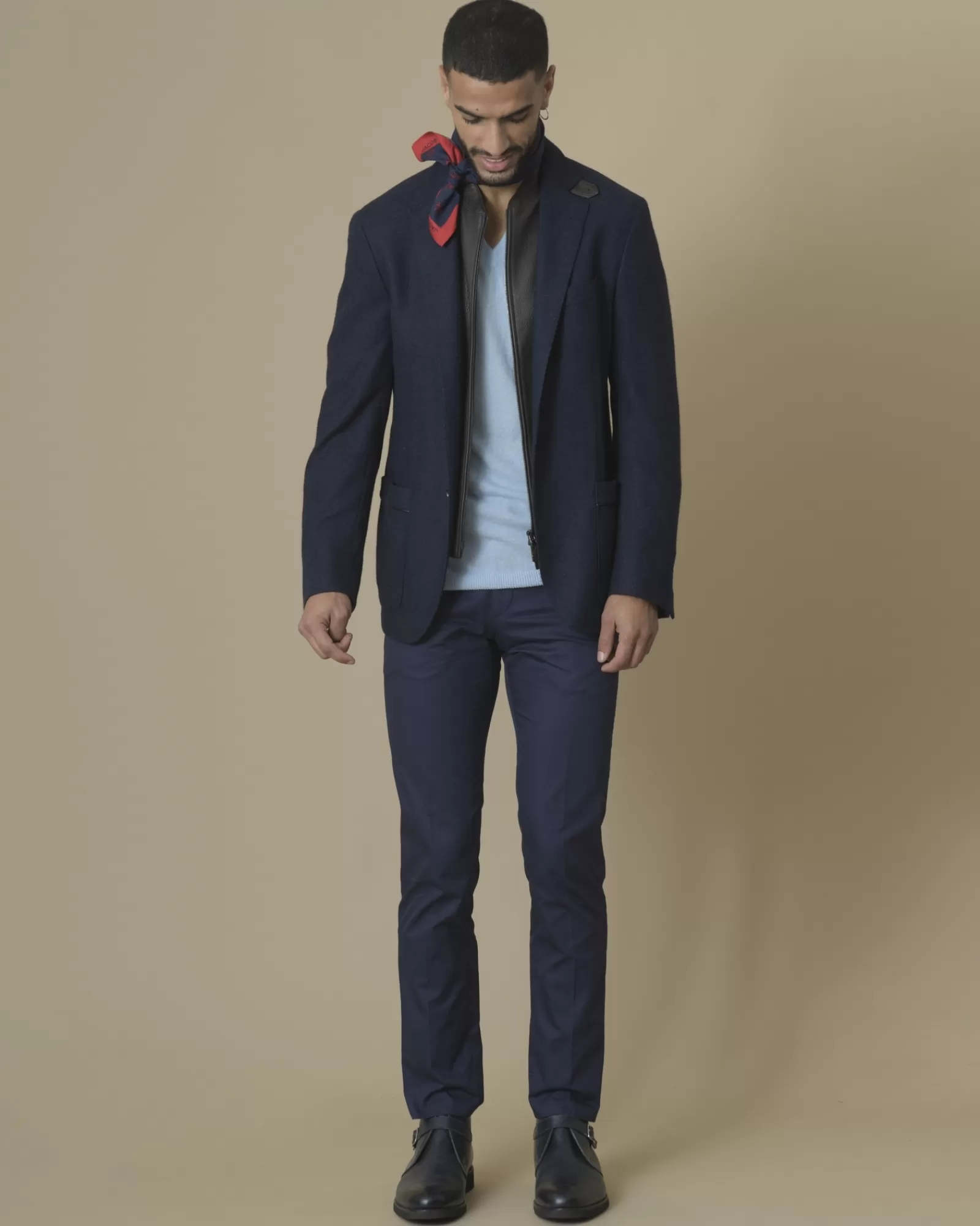 La Piscine Paris Pull en cachemire col V Casheart Bleu Sale