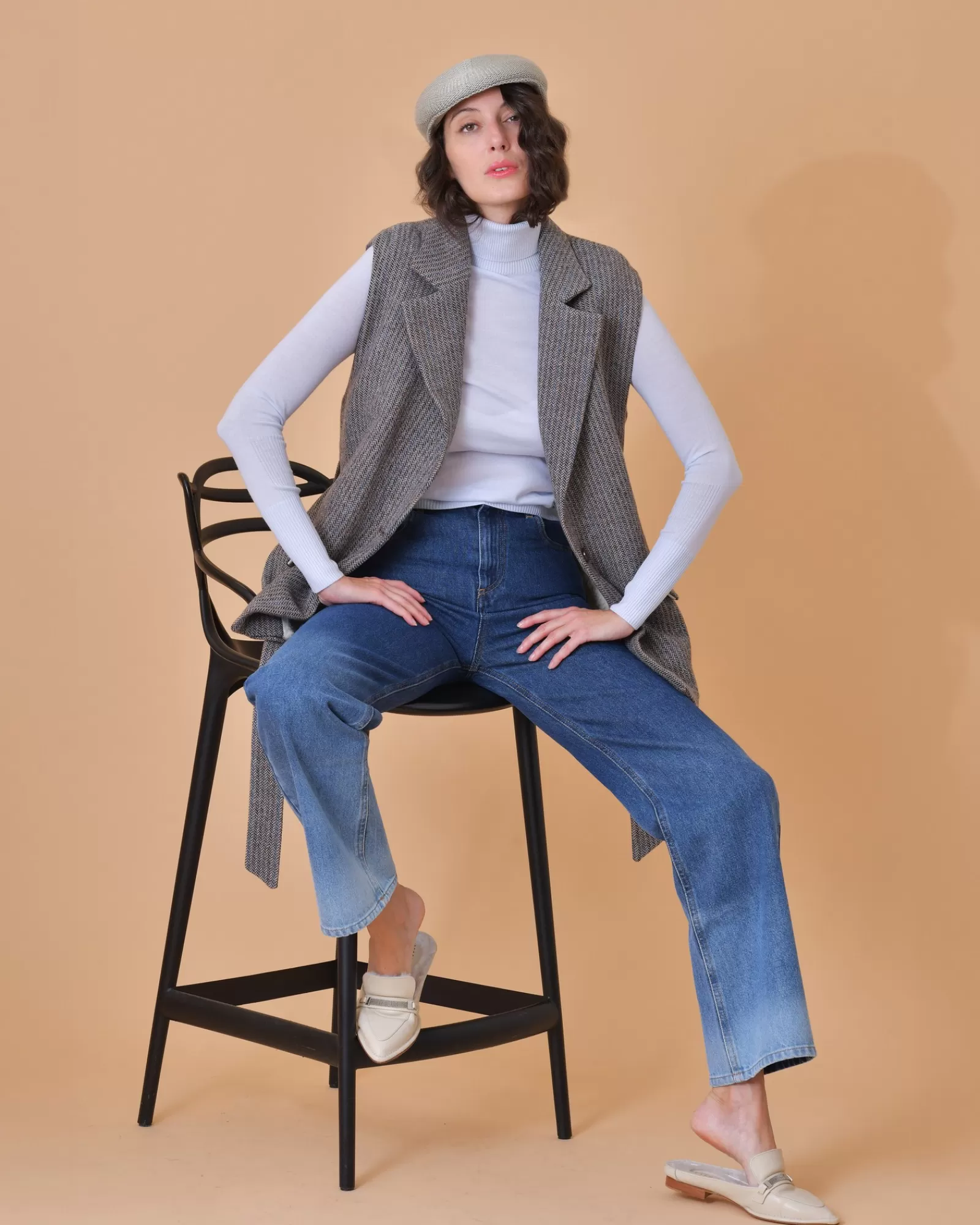 La Piscine Paris Pull en laine vierge et cachemire Lorena Antoniazzi Bleu Best