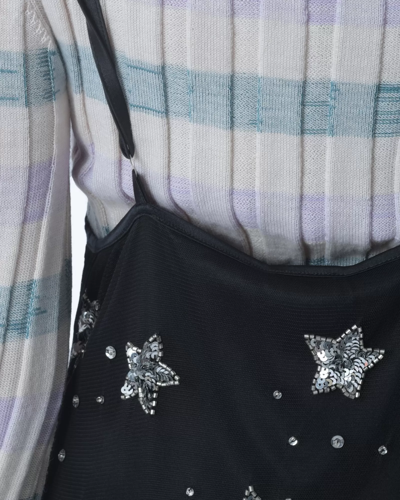 La Piscine Paris Pull en maille à rayures Tela Beige Discount