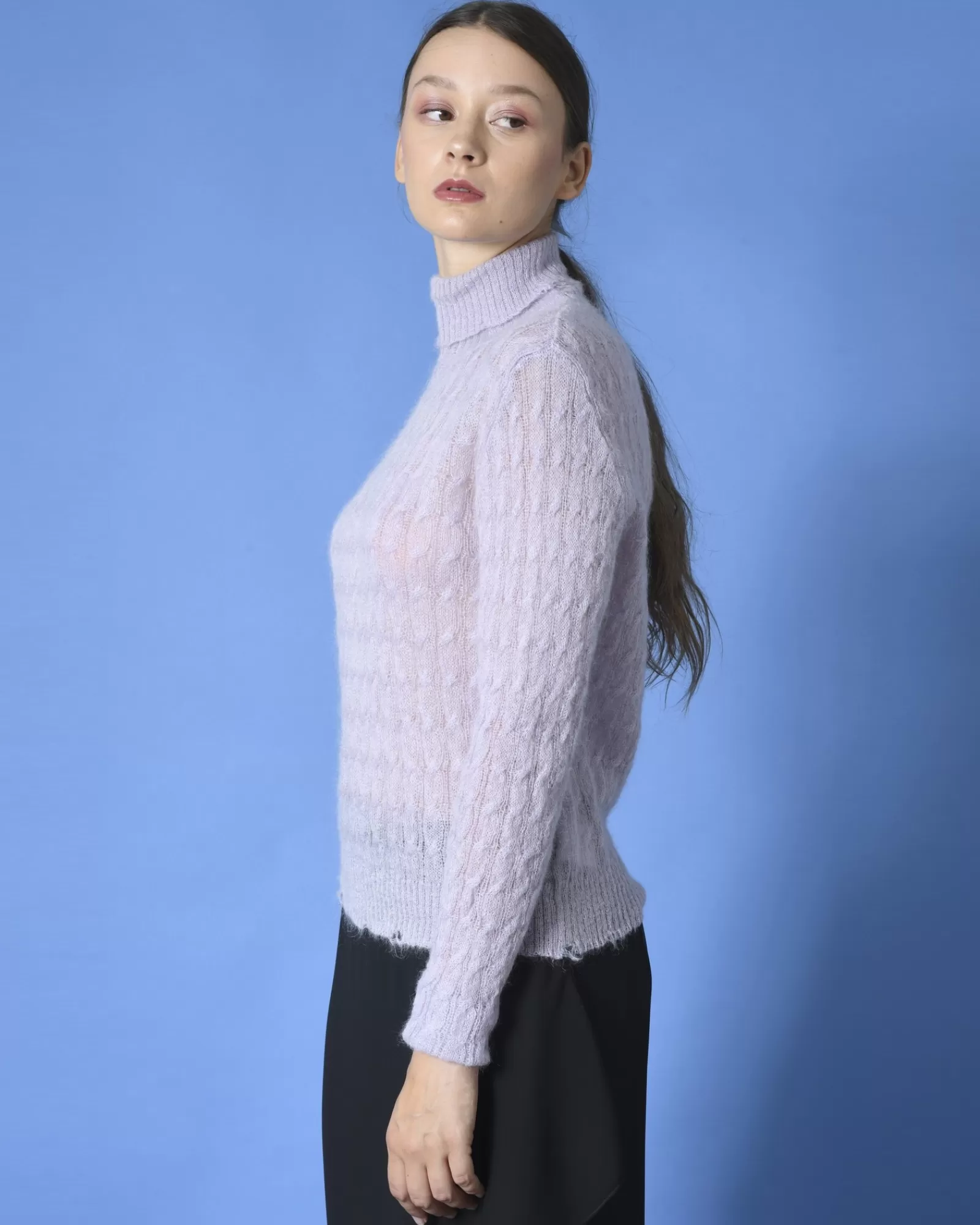La Piscine Paris Pull en mohair Tela Violet Online