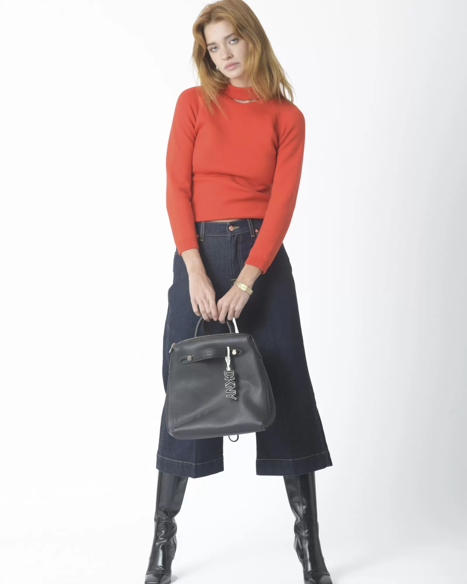 La Piscine Paris Pull laine mérinos Manostorti Rouge Online