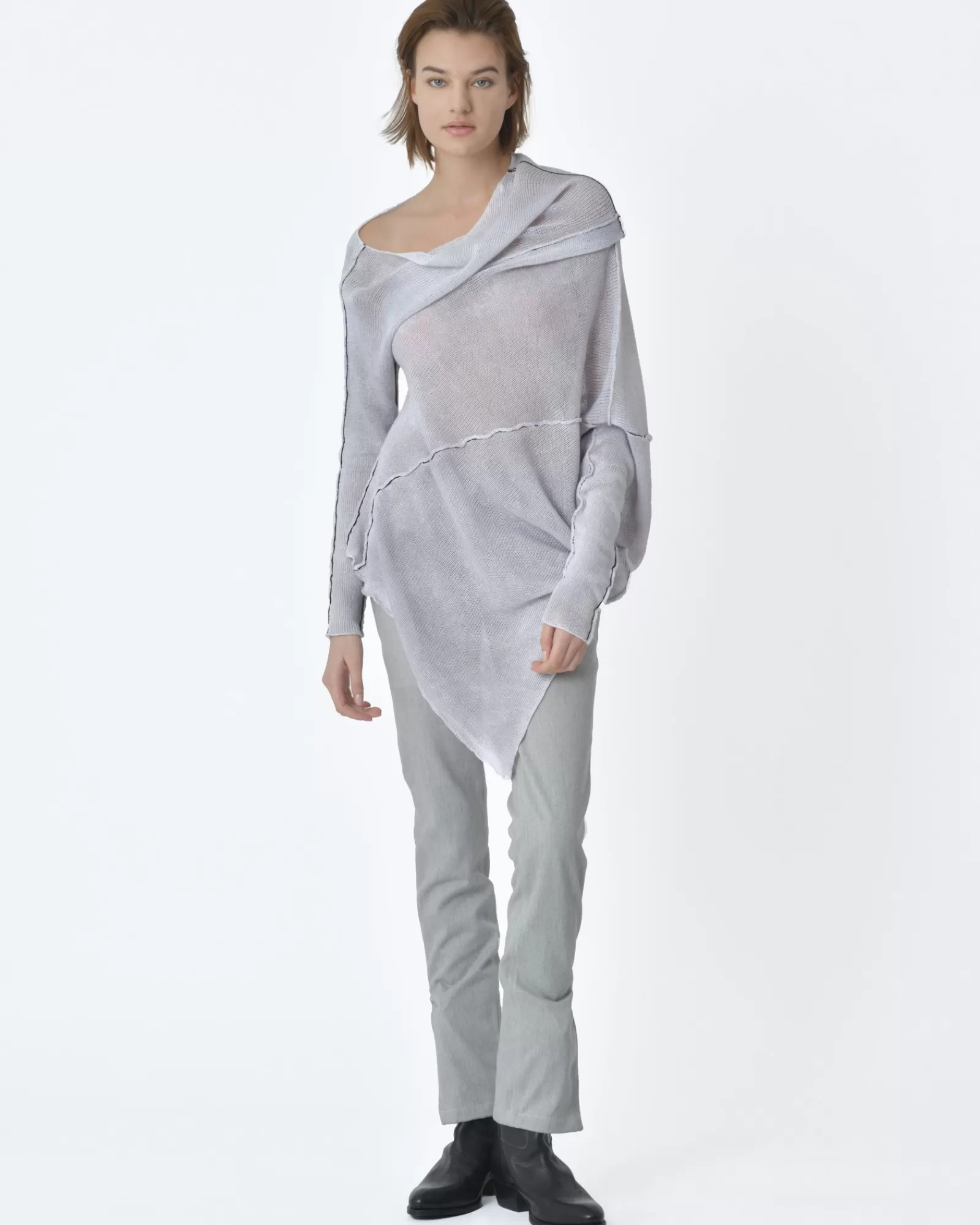 La Piscine Paris Pull long en laine Masnada Gris Flash Sale