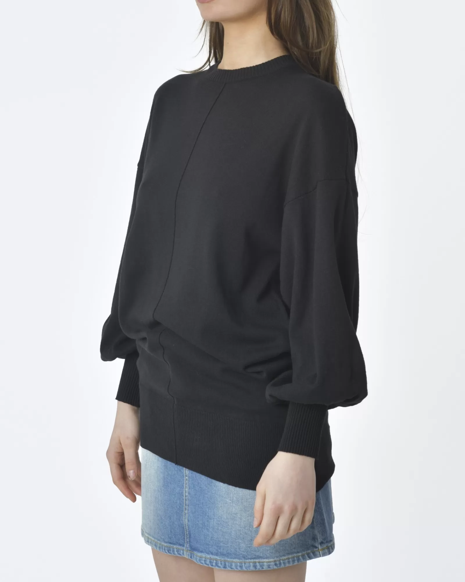 La Piscine Paris Pull oversize Emma White Noir Cheap