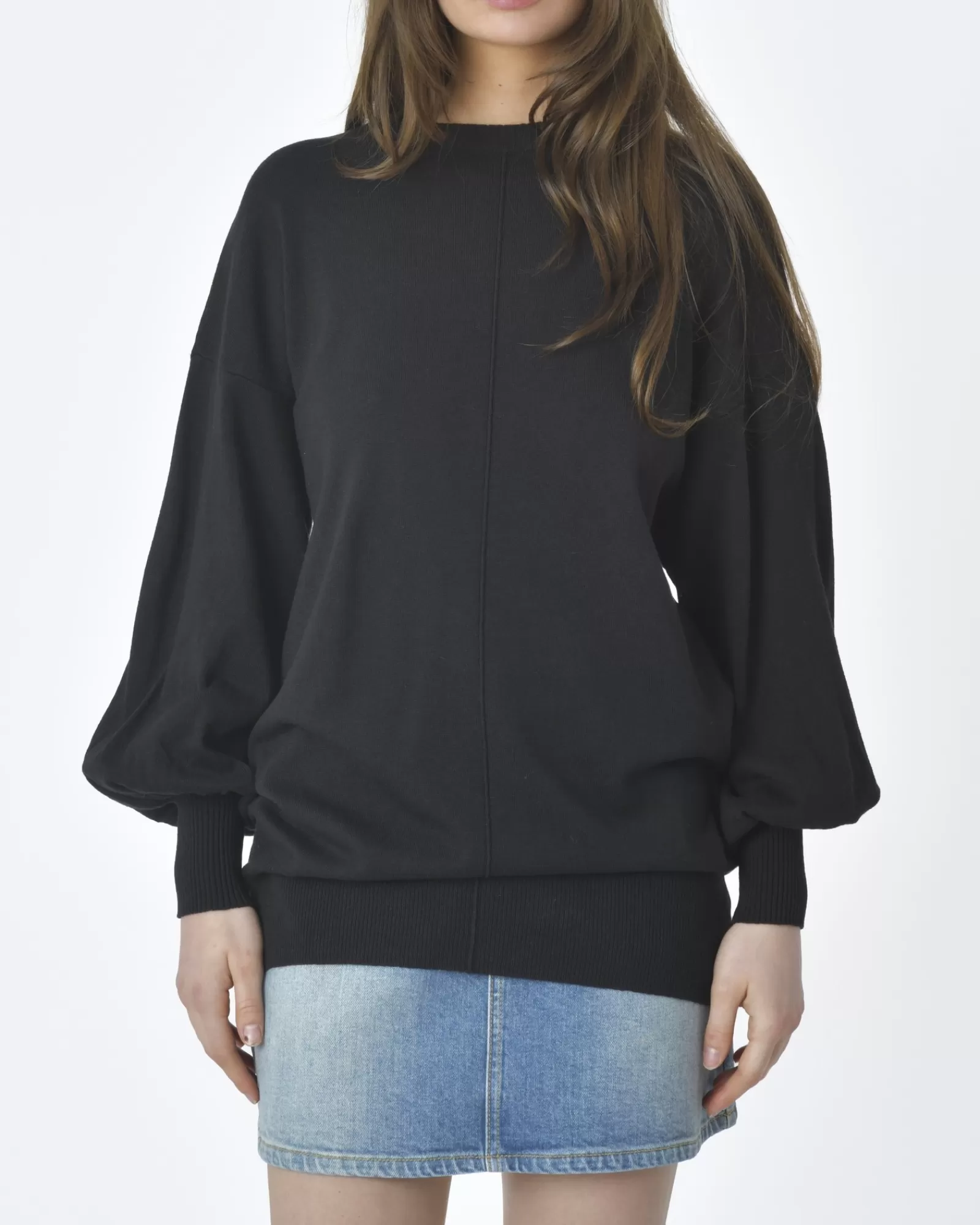 La Piscine Paris Pull oversize Emma White Noir Cheap