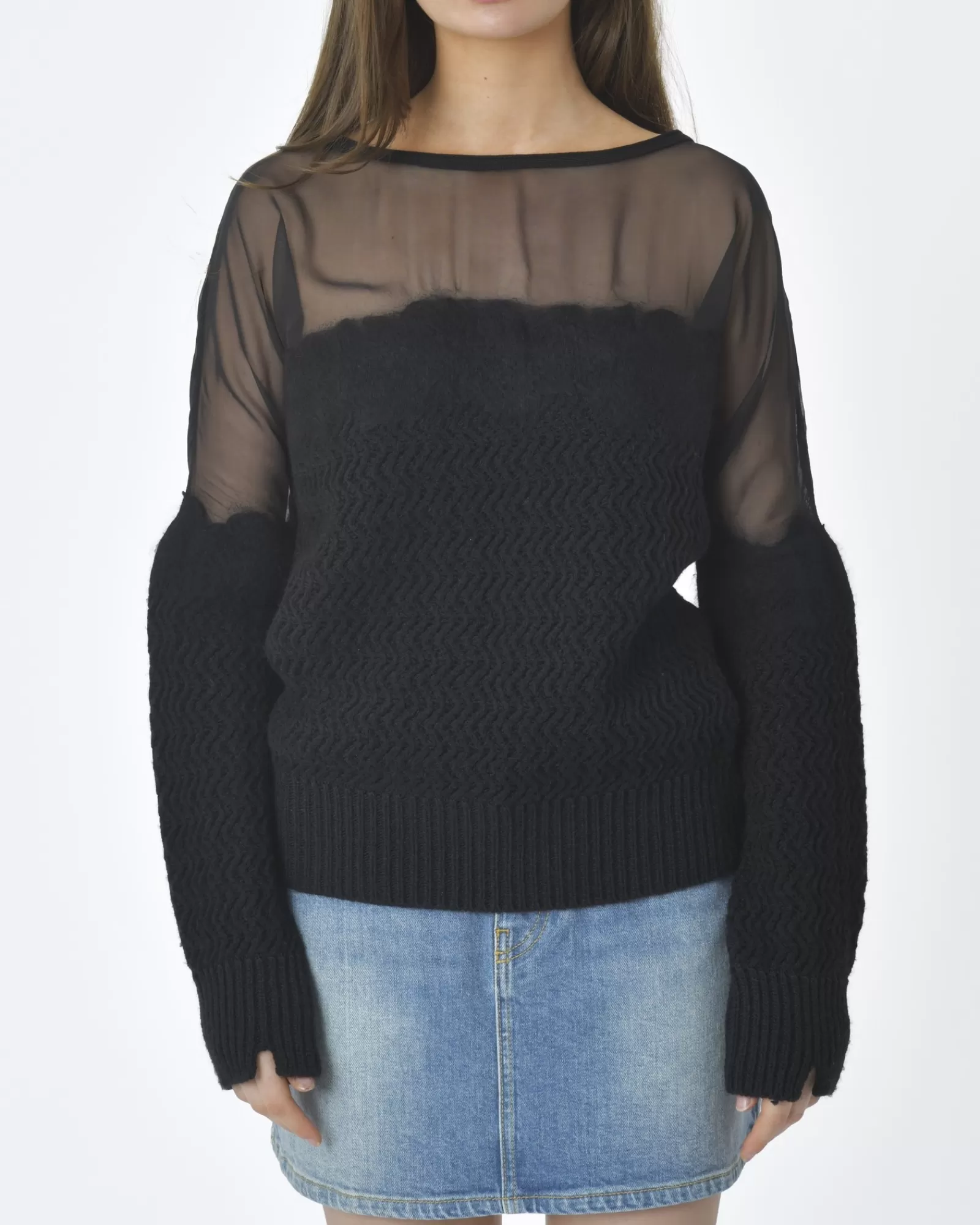 La Piscine Paris Pull Stefano Mortari Noir Flash Sale