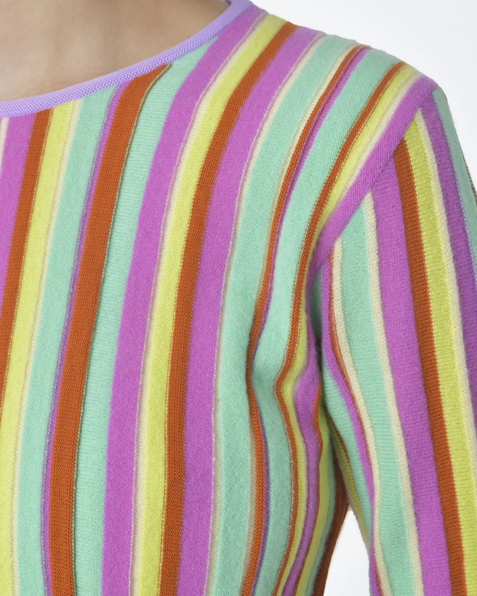 La Piscine Paris Pull rayé multicolore Forte Forte Rose Clearance