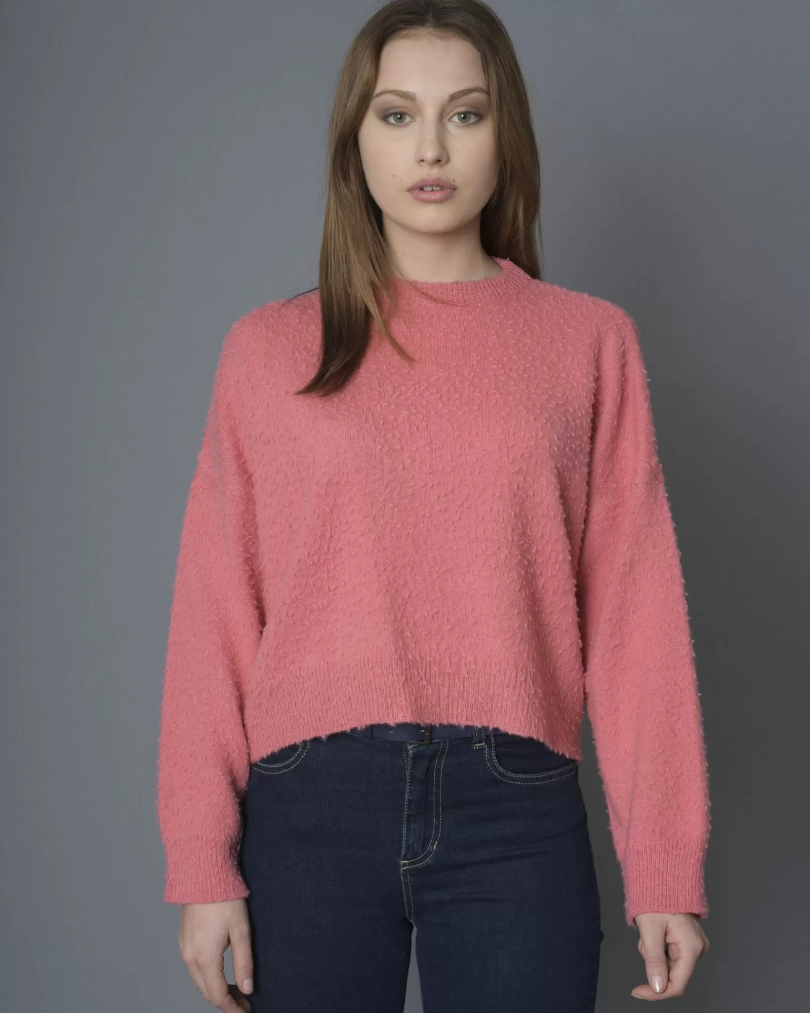 La Piscine Paris Pull en laine et alpaga mélangé Nude Rose Sale