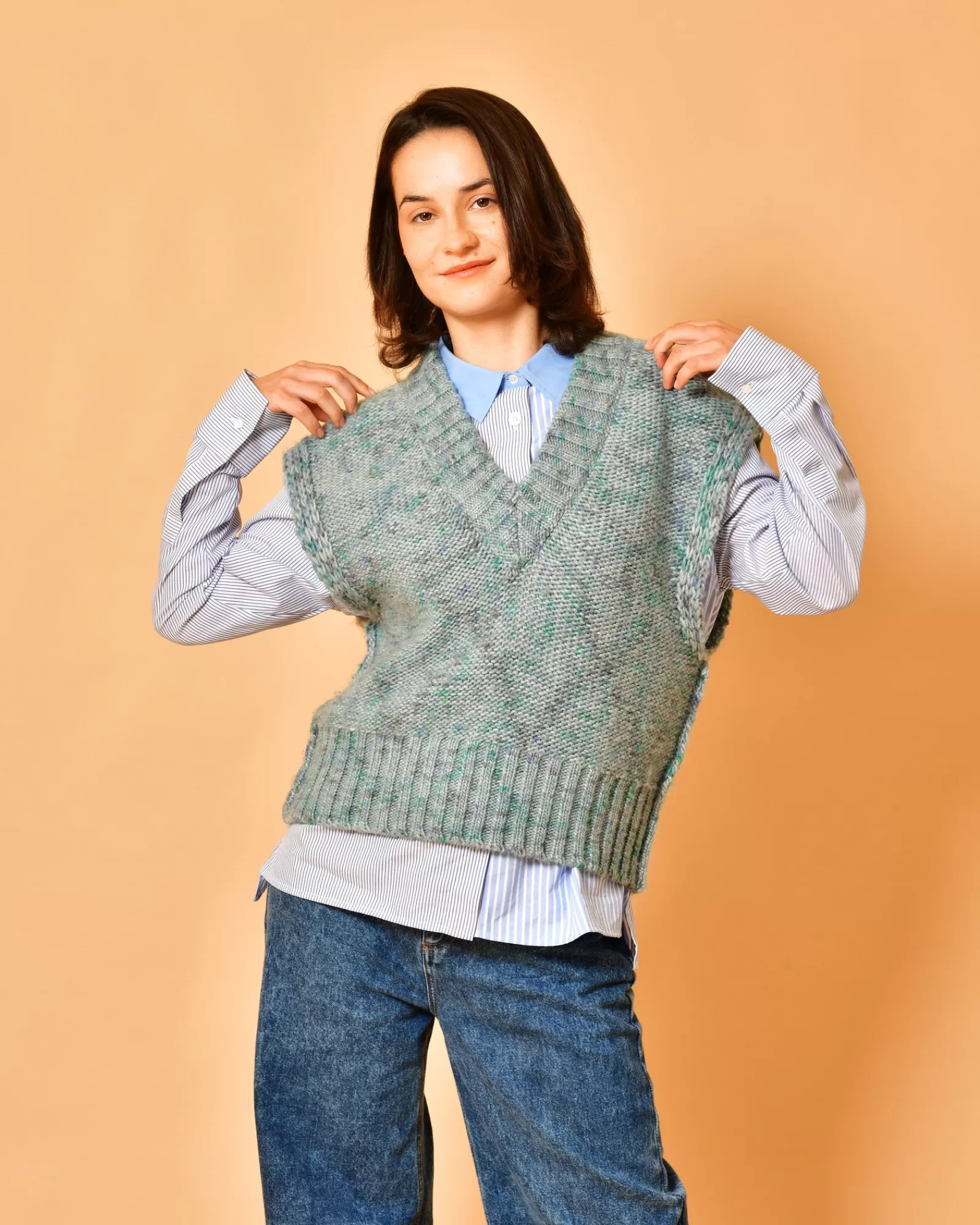 La Piscine Paris Pull sans manches en laine mélangée Chloé Stora Gris Best