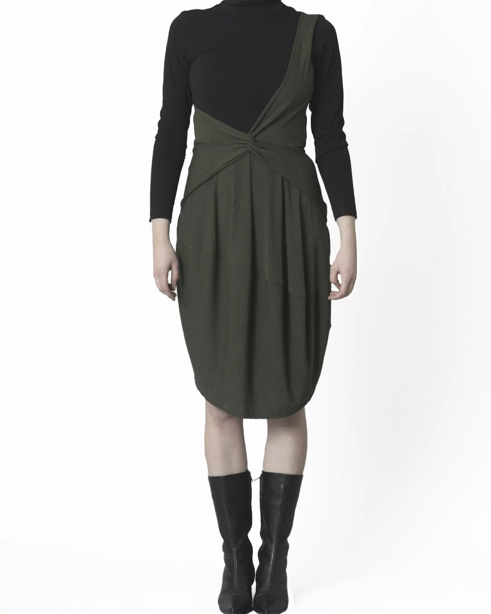 La Piscine Paris Robe bicolore John Galliano Kaki Store