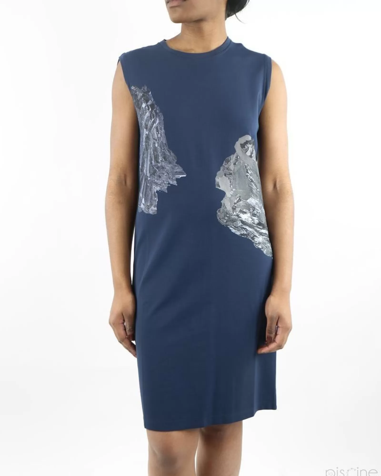 La Piscine Paris Robe e à motif abstrait Damir Doma Bleu Online