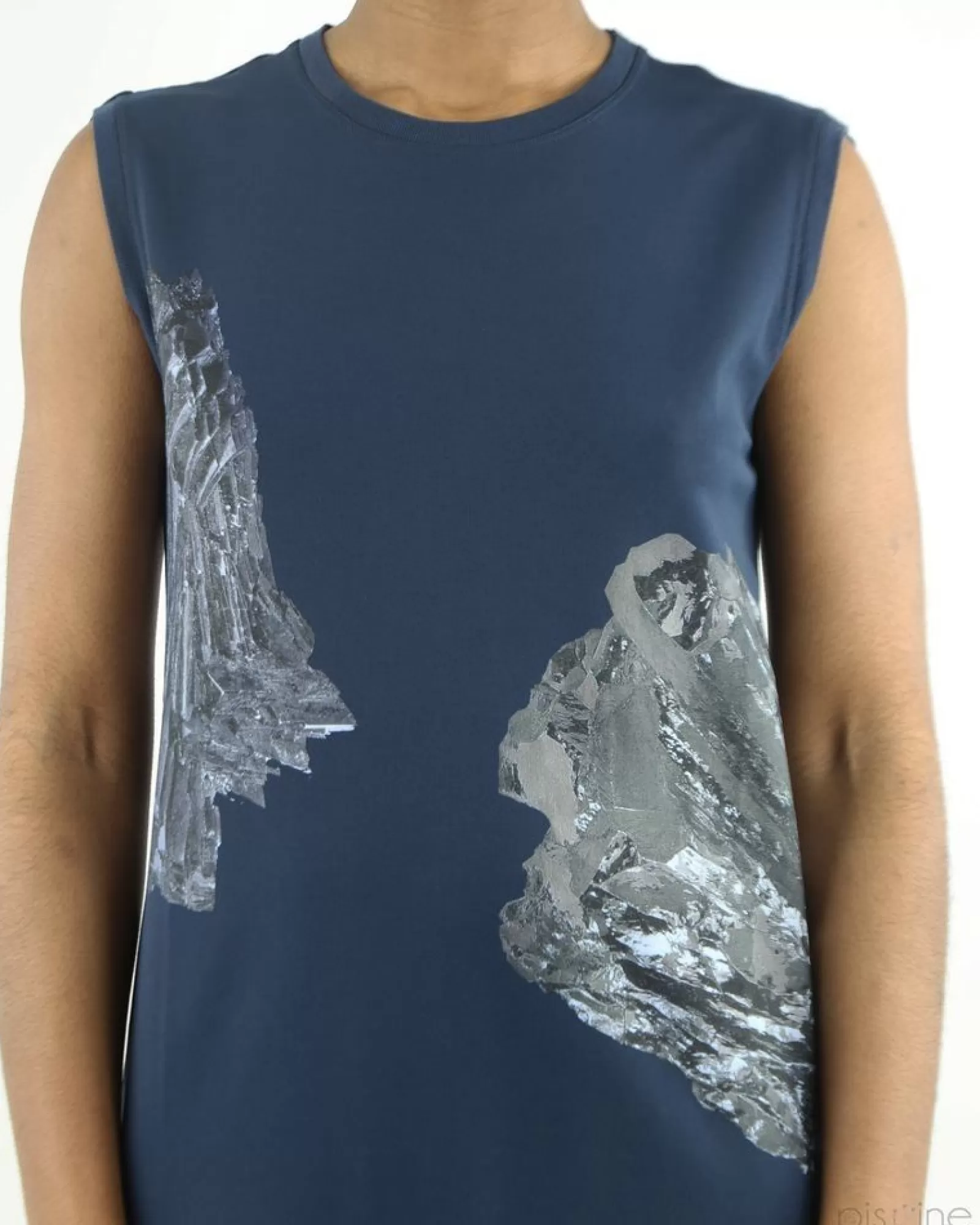 La Piscine Paris Robe e à motif abstrait Damir Doma Bleu Online