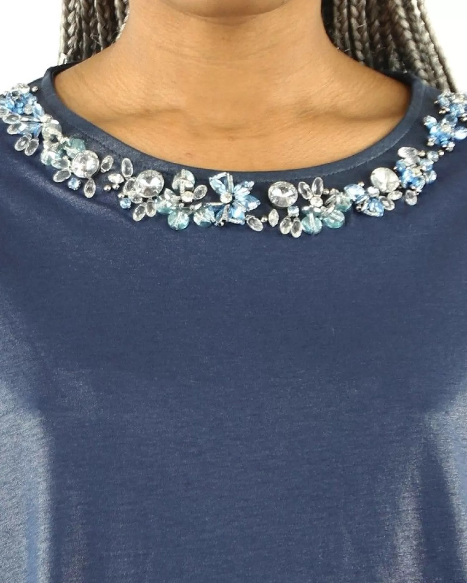 La Piscine Paris Robe e col bijoux Jijil Bleu New